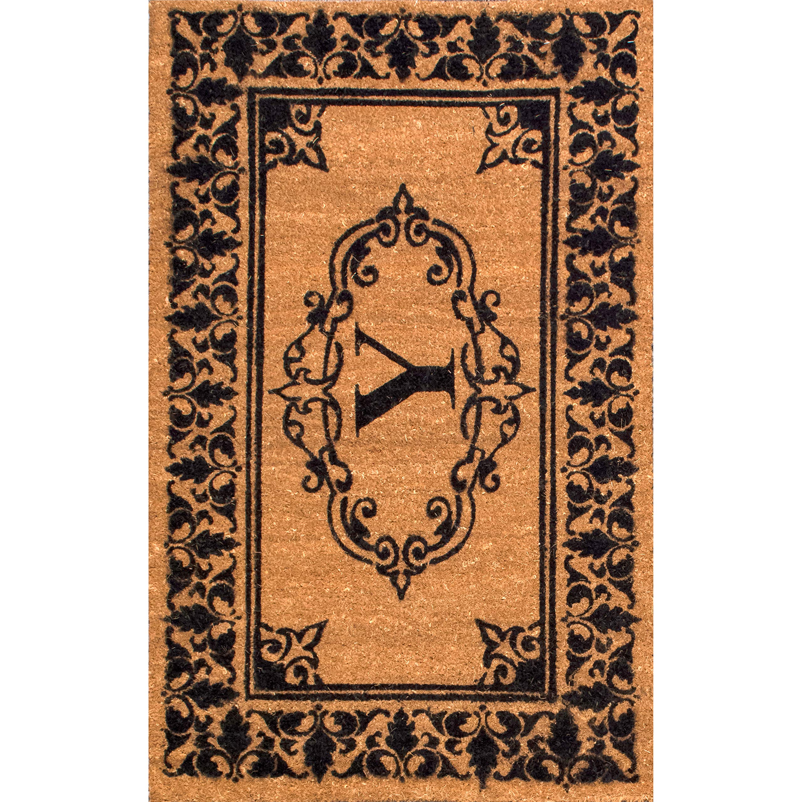nuLOOM Monogrammed Outdoor Welcome Door Mat, 3x4 Feet, Letter Y - Perfect for Front Porch, Entryway & Patio Decor