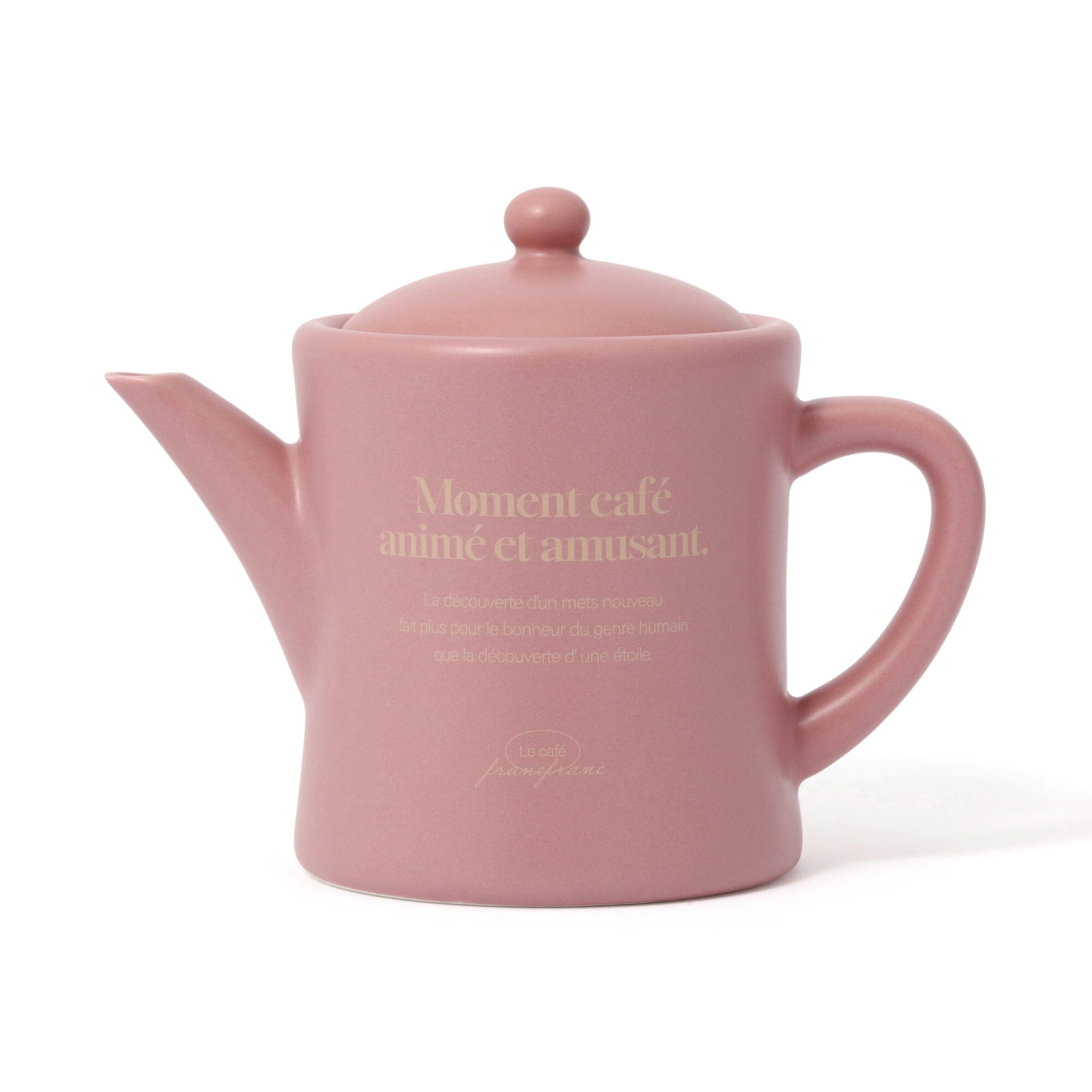 Premium Pink Le Cafe Teapot - Elegant Porcelain Tea Kettle with Infuser - Perfect for Afternoon Tea, Gifts & Home Decor