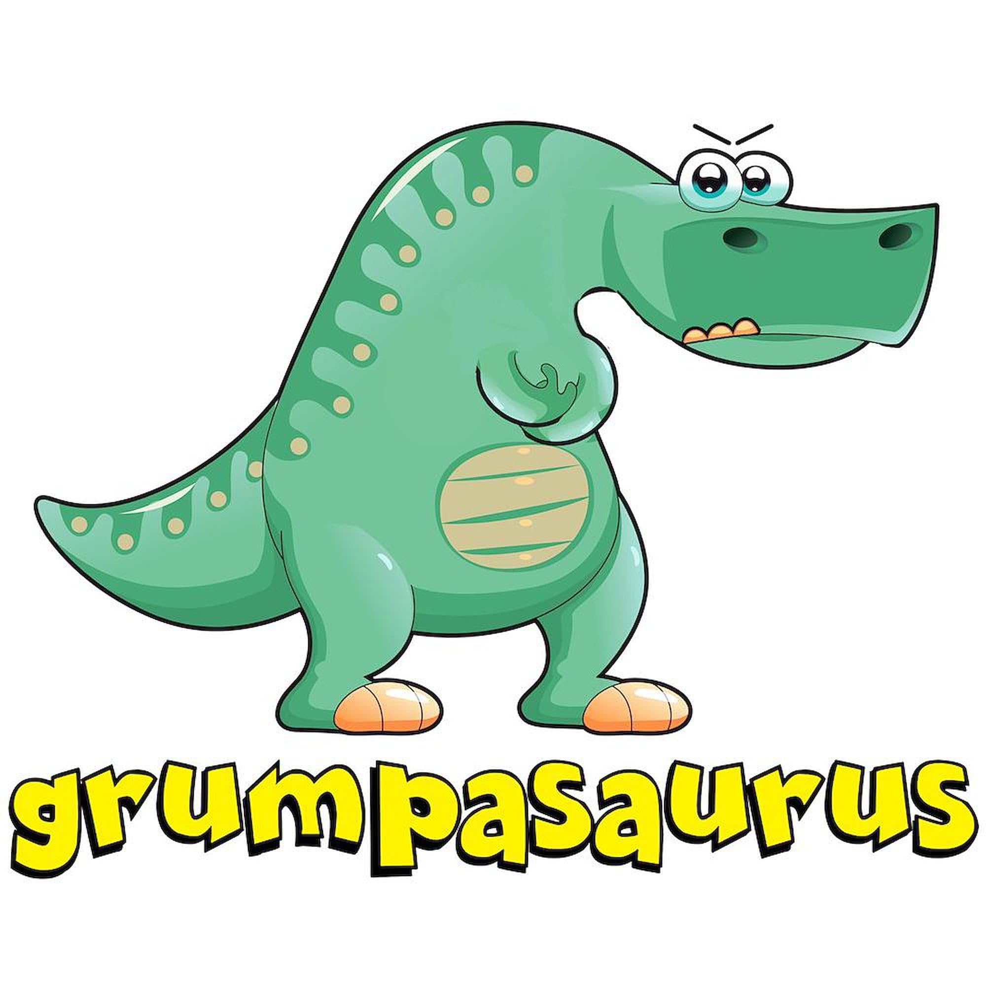 Grumpasaurus Dinosaur 11 oz (325 ml) Ceramic Coffee Mug - Funny Novelty Gift for Office, Home & Gifts for Dinosaur Lovers