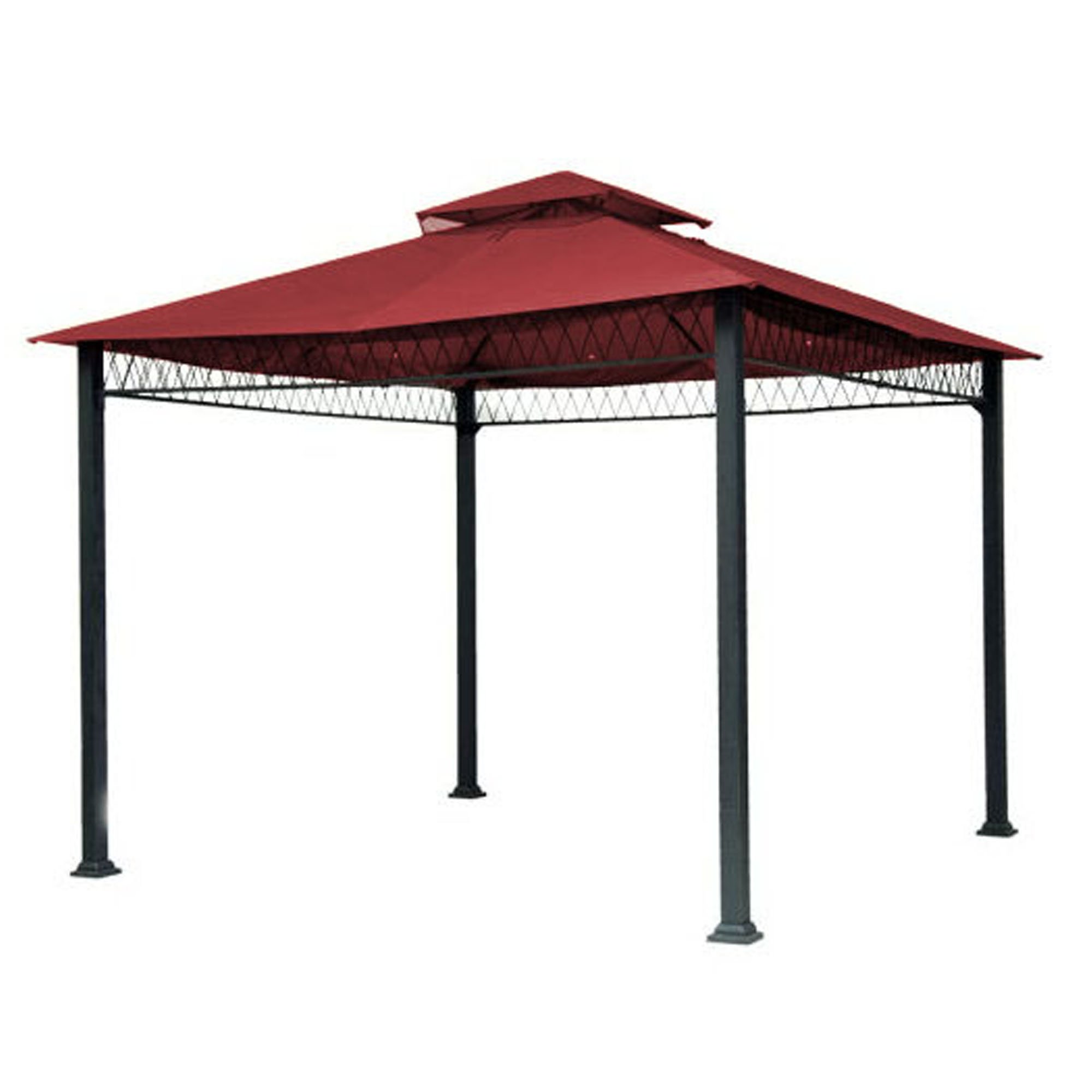 Havenbury Gazebo Replacement Canopy Top Cover - Riplock 350 Durable Fabric in Cinnabar Red | Weather-Resistant Outdoor Shade for Patio, Backyard & Garden Protection