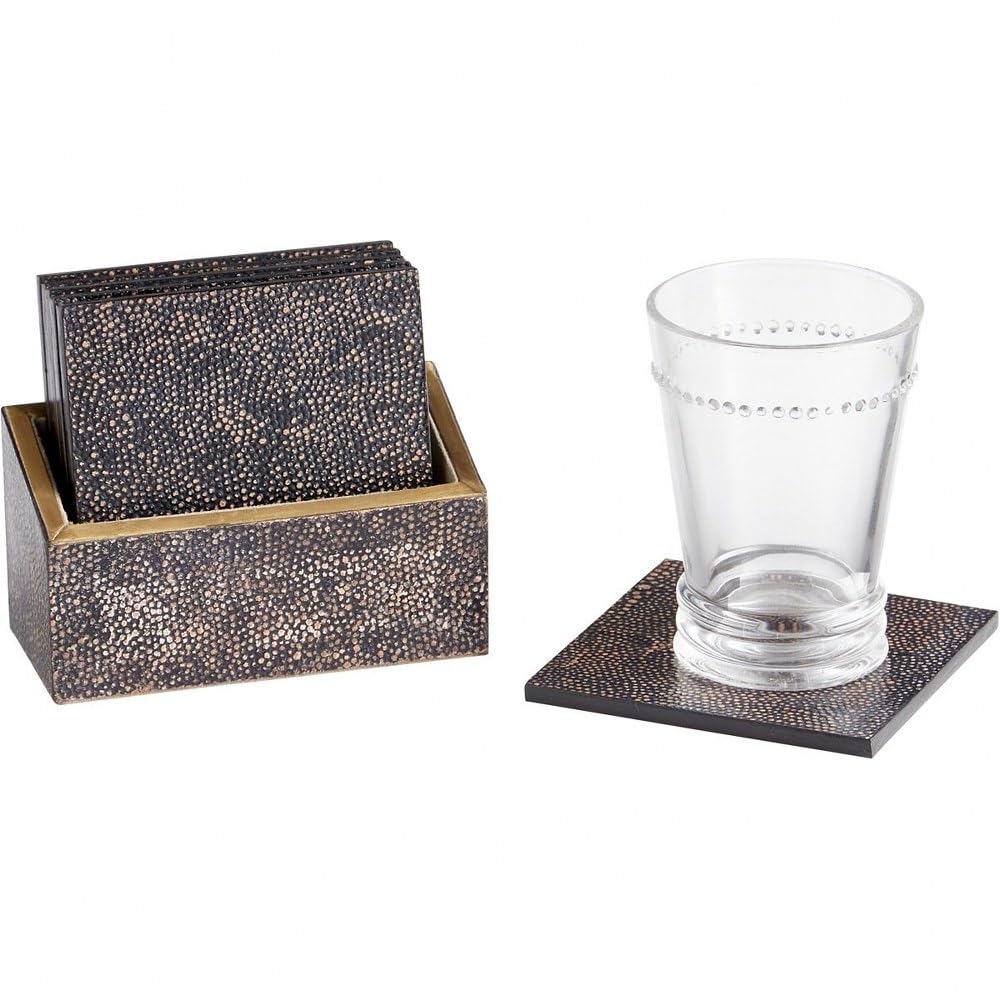 Cyan Design 10720 Arless Coasters Set of 4 - Elegant Absorbent Drink Coasters for Coffee, Wine, and Beverages - Perfect for Home, Office, and Restaurant Use