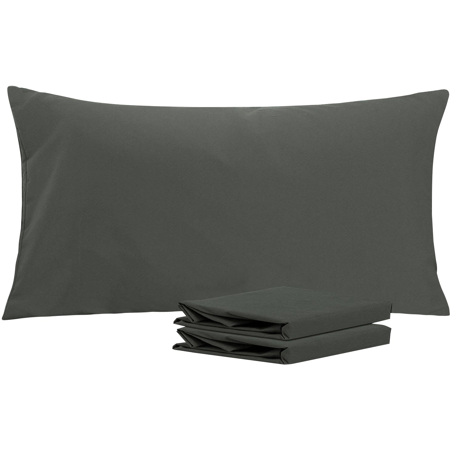 2 Pack Standard Pillowcases - Soft Brushed Microfiber, Wrinkle & Fade Resistant, Breathable & Hypoallergenic | NTBAY® for Bedroom, Hotel, Travel & Home Decor