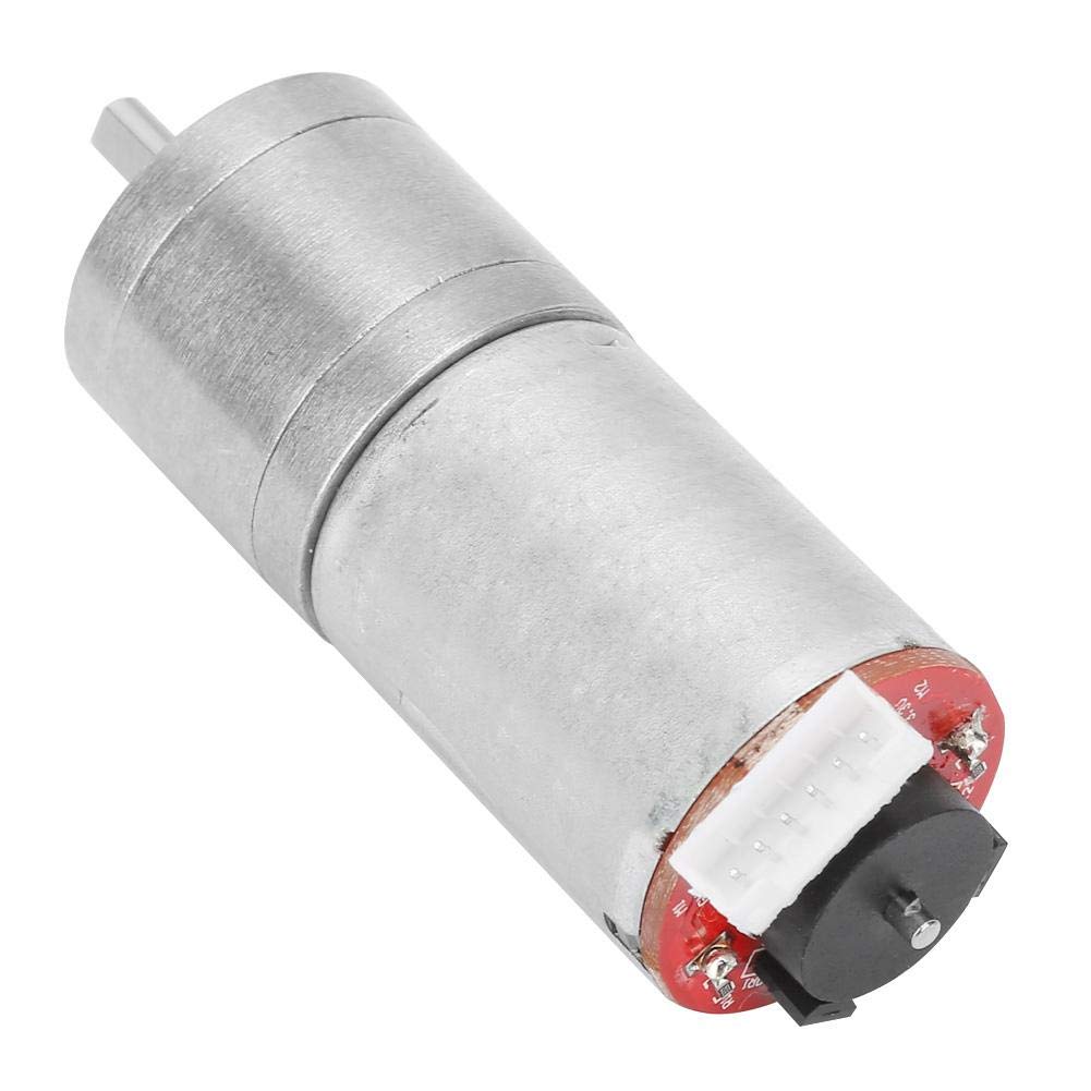 12V DC Encoder Gear Motor - Pure Copper Coil High Conductivity, Full Metal Gear Speed Reduction Motor (20RPM) - Perfect for Smart Toys, Robotics, Balance Cars & Smart Home Devices