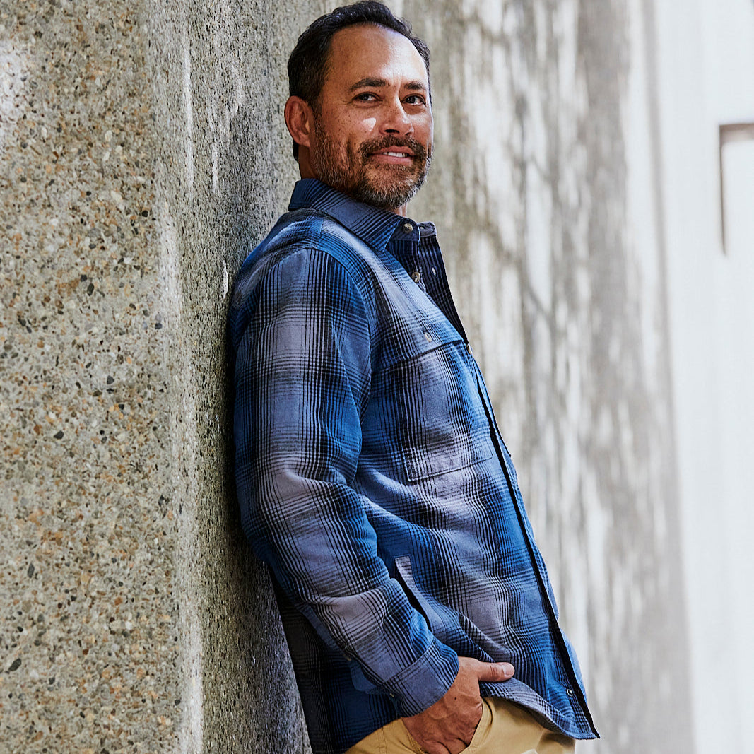 Men's Boone Shirt Jacket - Lightweight Flannel Shirt Jacket for Men, Casual Button-Up Shirt with Chest Pockets - Perfect for Outdoor Adventures, Camping & Fall Layering