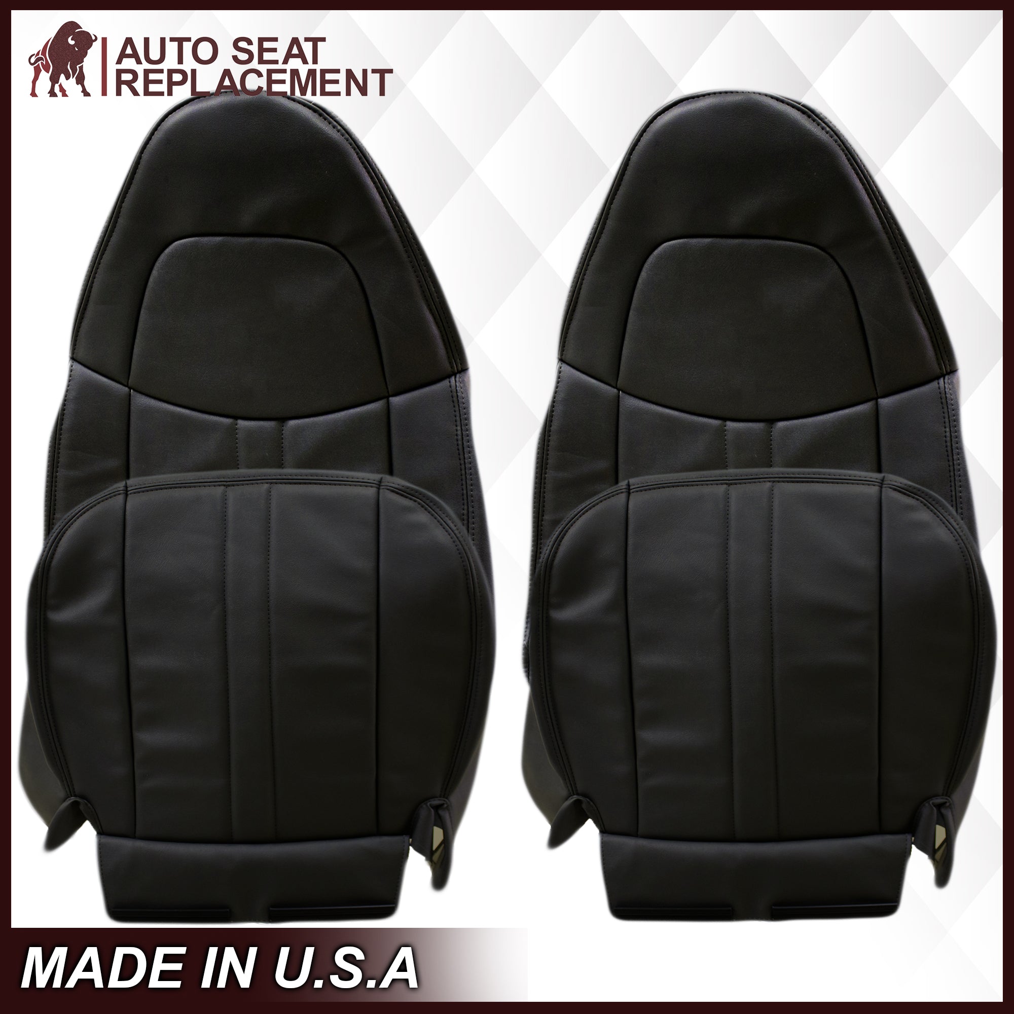 2003-2009 GMC C Series Topkick Dark Gray Vinyl Seat Covers - Durable, Custom Fit Replacement for Truck & Work Vehicle Seats - Perfect for Fleet, Construction & Delivery Drivers