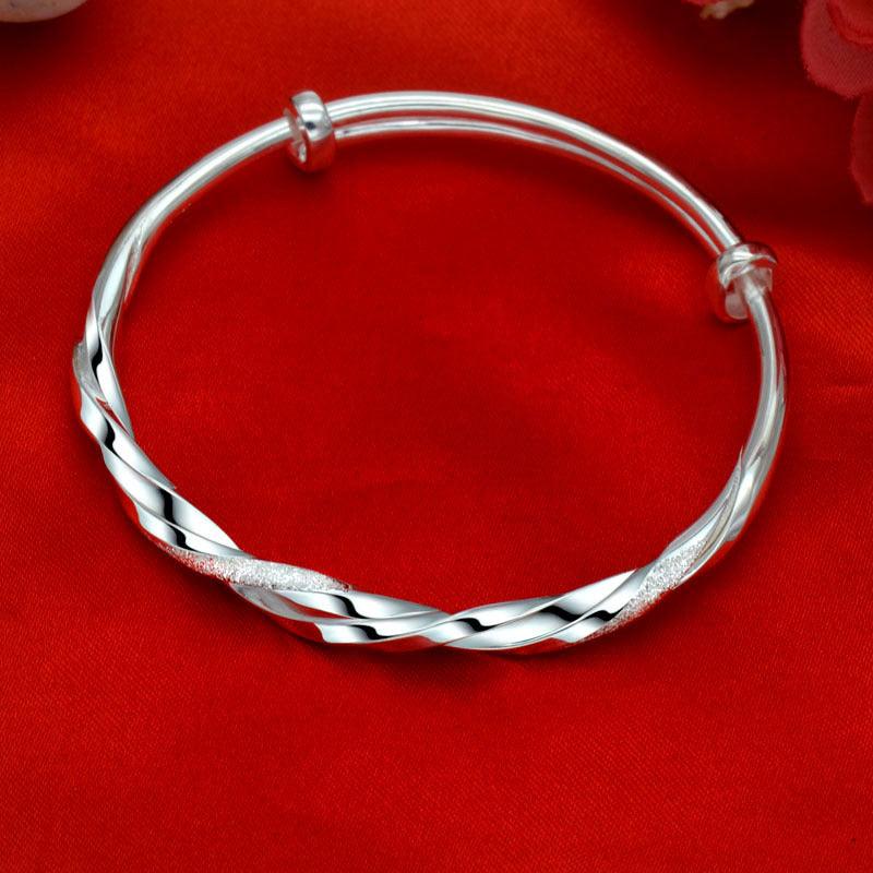 Personalized Twist Sterling Silver Bracelets for Men & Women - Elegant Handmade Jewelry for Gifts, Anniversaries & Everyday Wear