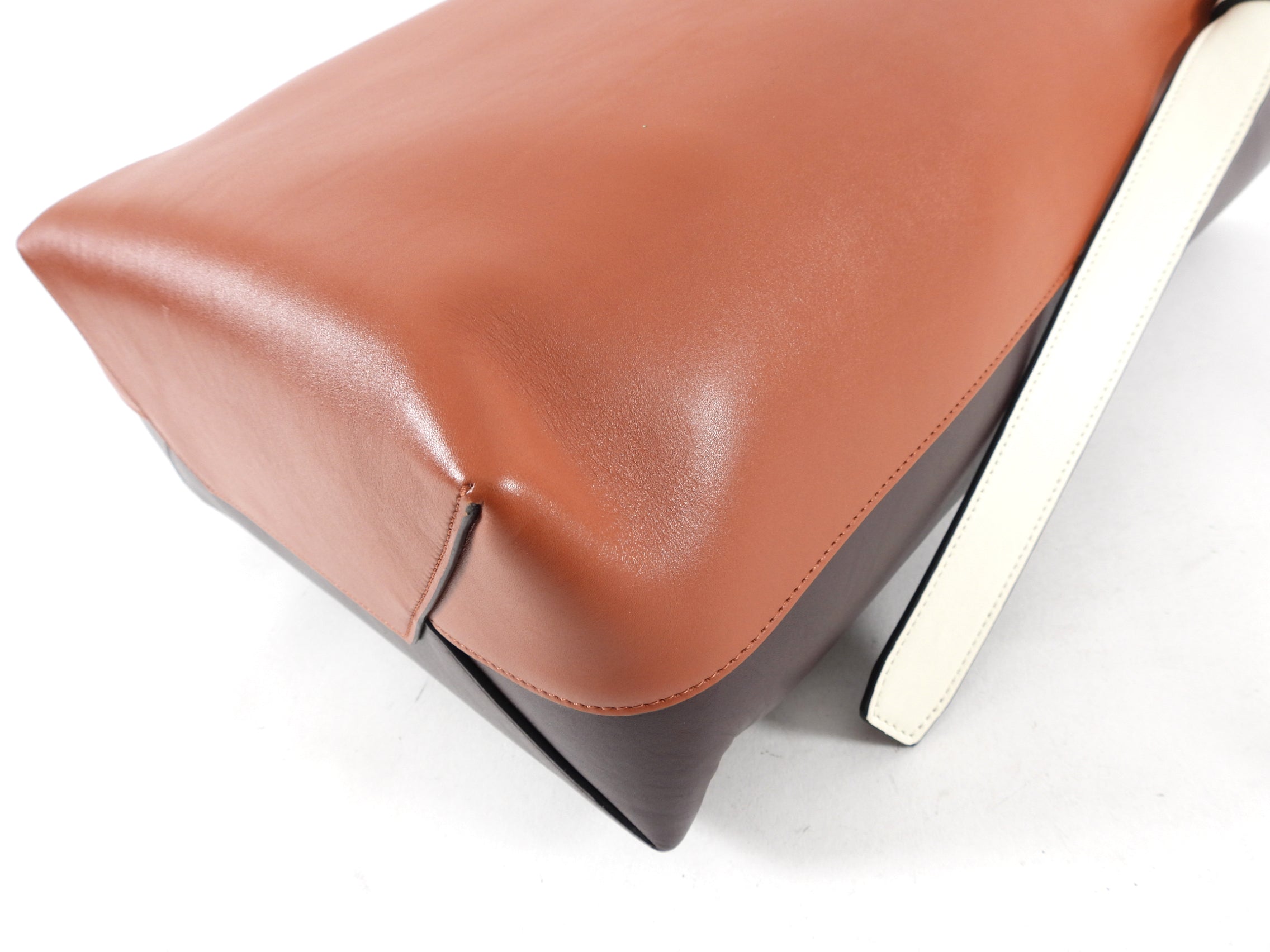 Celine Small Twist Tote Bag in Brick & Burgundy - Luxury Leather Handbag for Women, Perfect for Work, Travel & Everyday Use