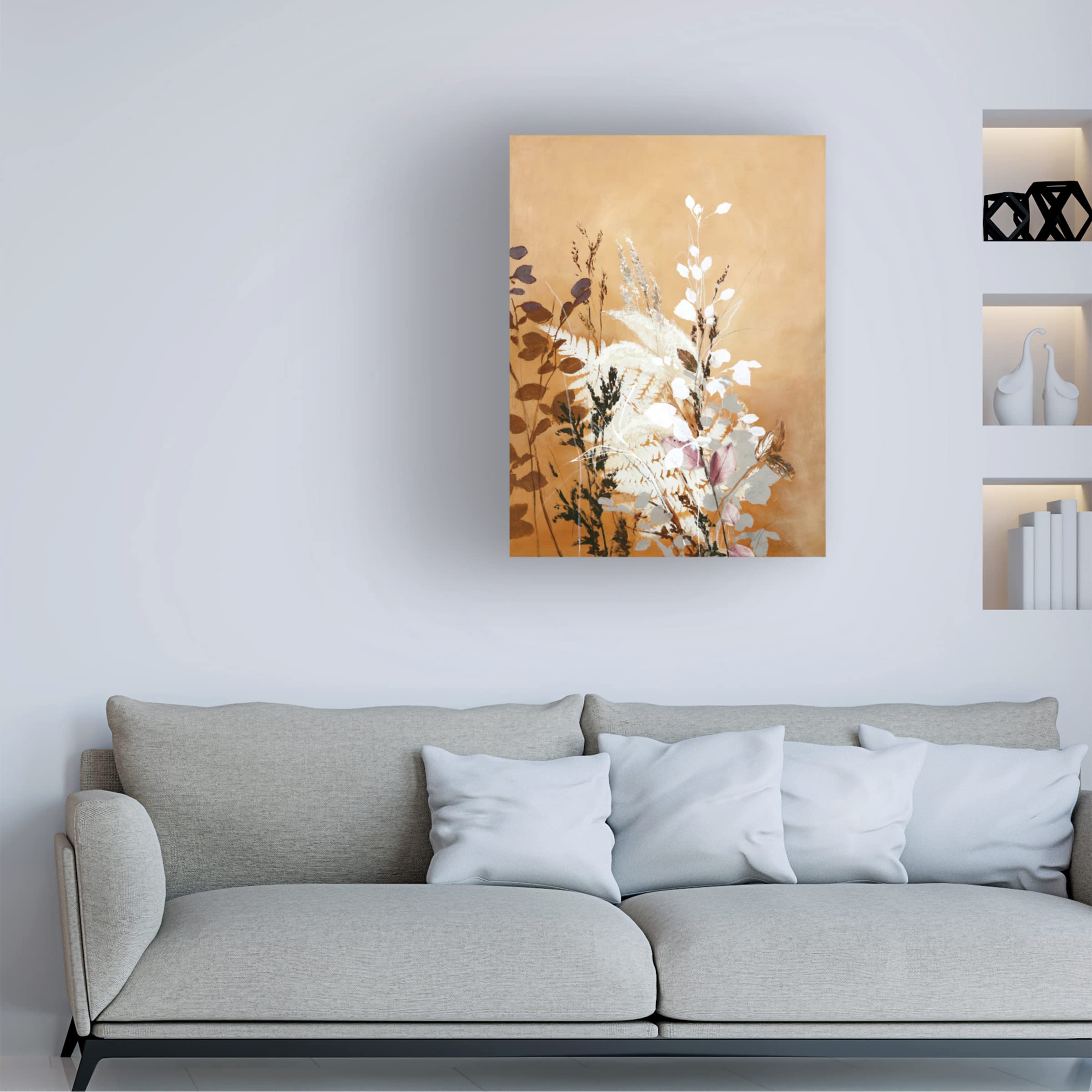 Trademark Fine Art 'Light Leaves 5' Canvas Wall Art by Design Fabrikken - Nature-Inspired Home Decor for Living Room, Bedroom & Office