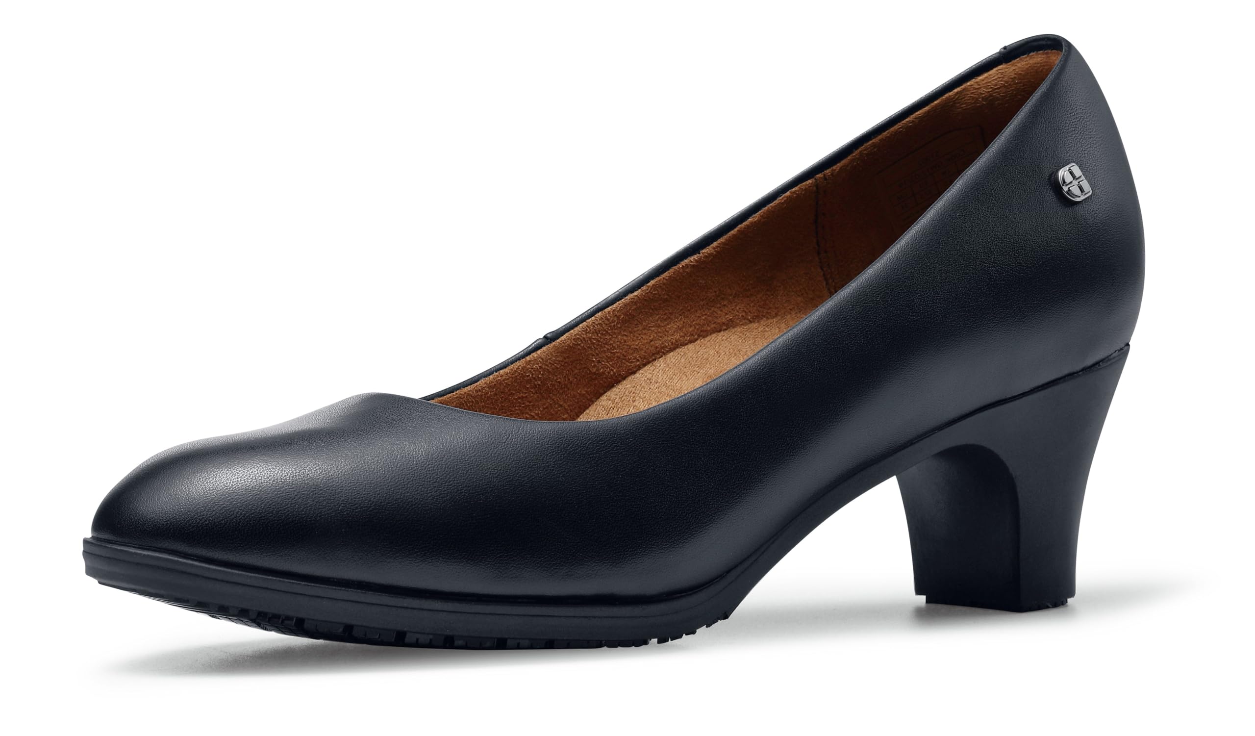Slip-Resistant Women's High Heel Dress Shoes for Work - Water Resistant & Comfortable Flight Attendant Pumps | Perfect for Restaurant, Hospitality & Airline Professionals