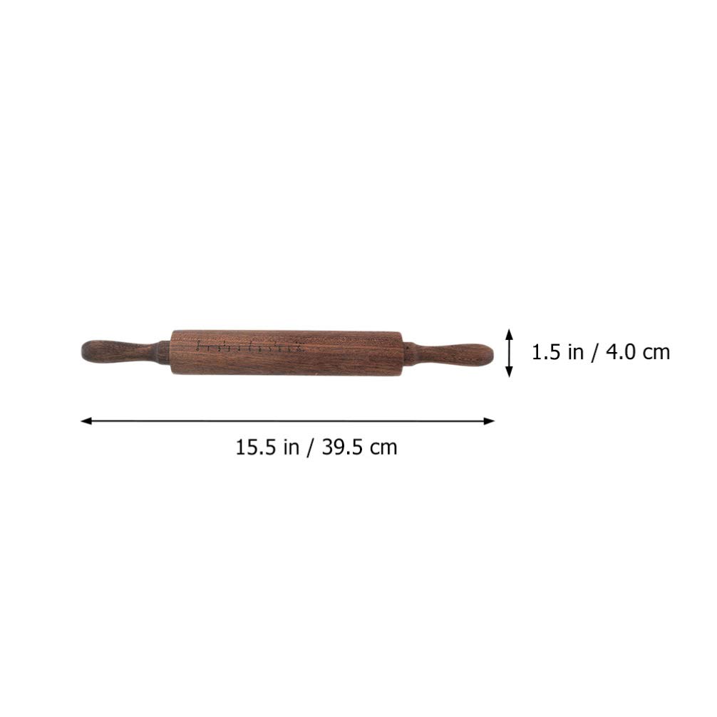 1pc Non-Stick Wooden Rolling Pin - Dough Roller for Baking, Pastry, Dumplings & Cookies - Perfect for Homemade Pies, Pizza Dough & Craft Projects