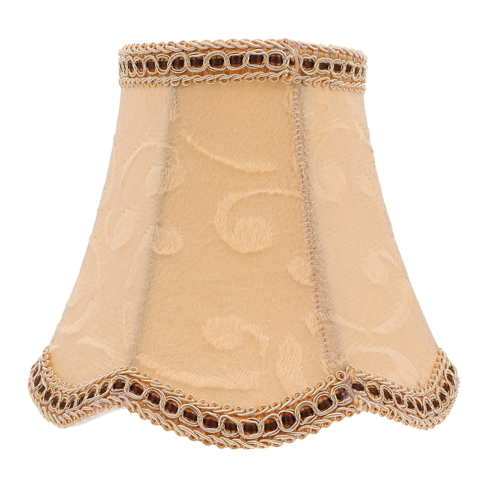 SOLUSTRE Fabric Drum Lamp Shade - 13cm Clip-On Chandelier & Table Lamp Cover - Decorative Bulb & Candle Shade for Floor, Wall & Ceiling Lights - Perfect for Living Room, Bedroom & Dining Room Lighting