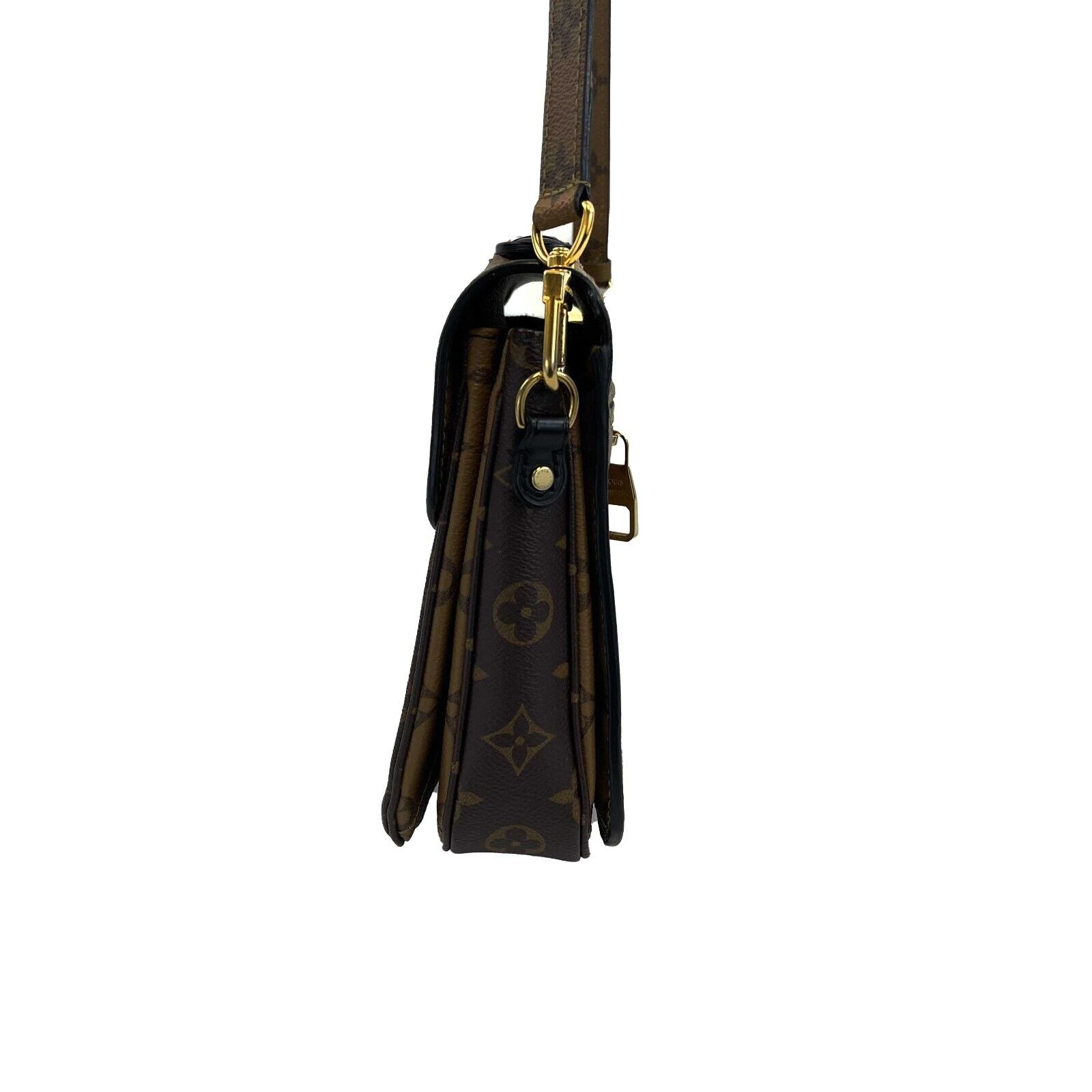Louis Vuitton Monogram Reverse Pochette Metis Crossbody Bag 2019 Brown Leather Handbag for Women | Luxury Shoulder Purse for Work, Travel & Everyday Use