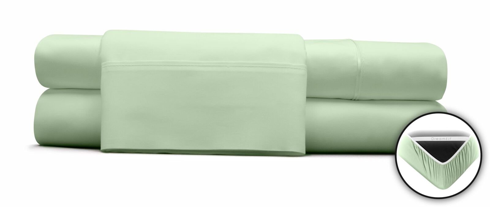DreamFit 300 Thread Count 100% Cotton 3-Piece Split King Sheet Set - Soft & Breathable Bedding for Comfortable Sleep - Perfect for Master Bedrooms, Guest Rooms & Luxury Hotels