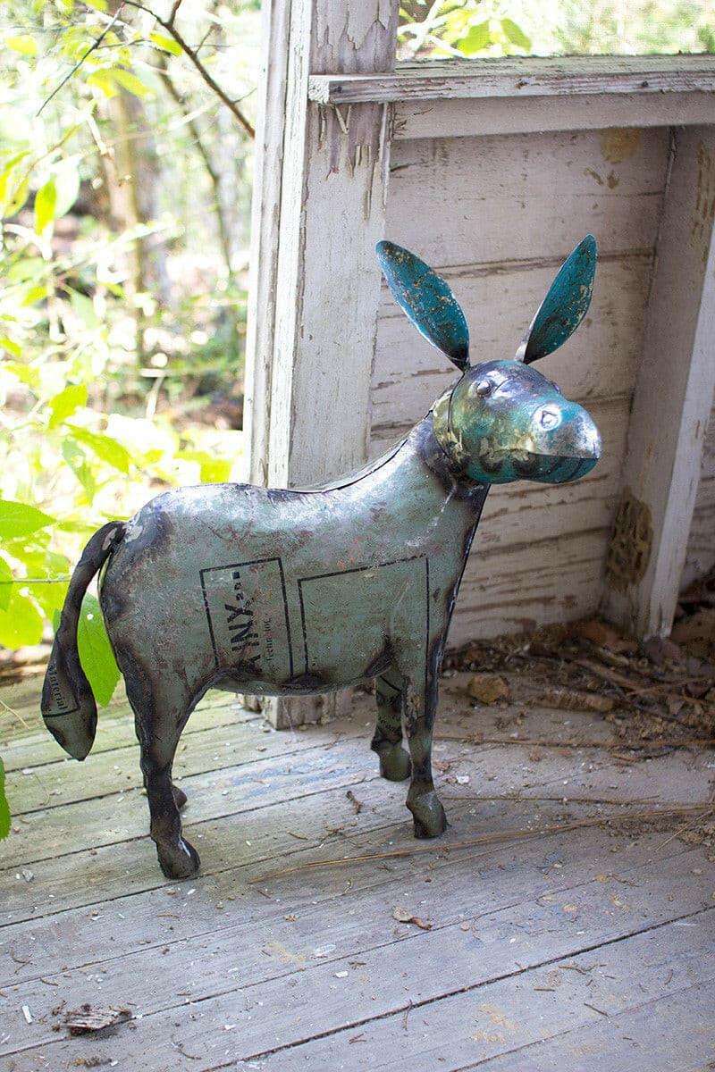Metal Donkey NBA1018 - Premium Metal Donkey Sculpture for Home & Office Decor | Unique Gift for NBA Fans & Animal Lovers | Perfect for Bookshelf, Desk, or Sports Memorabilia Display