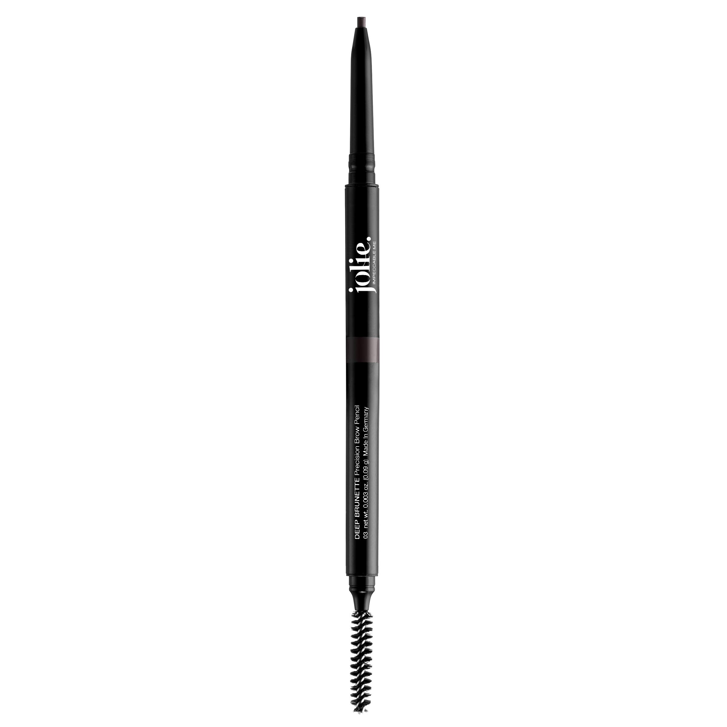 Jolie Cosmetics Ultra Fine Precision Brow Pencil - Dark Brown Waterproof Eyebrow Pencil for Natural Looking Brows | Perfect for Everyday Makeup & Professional Use