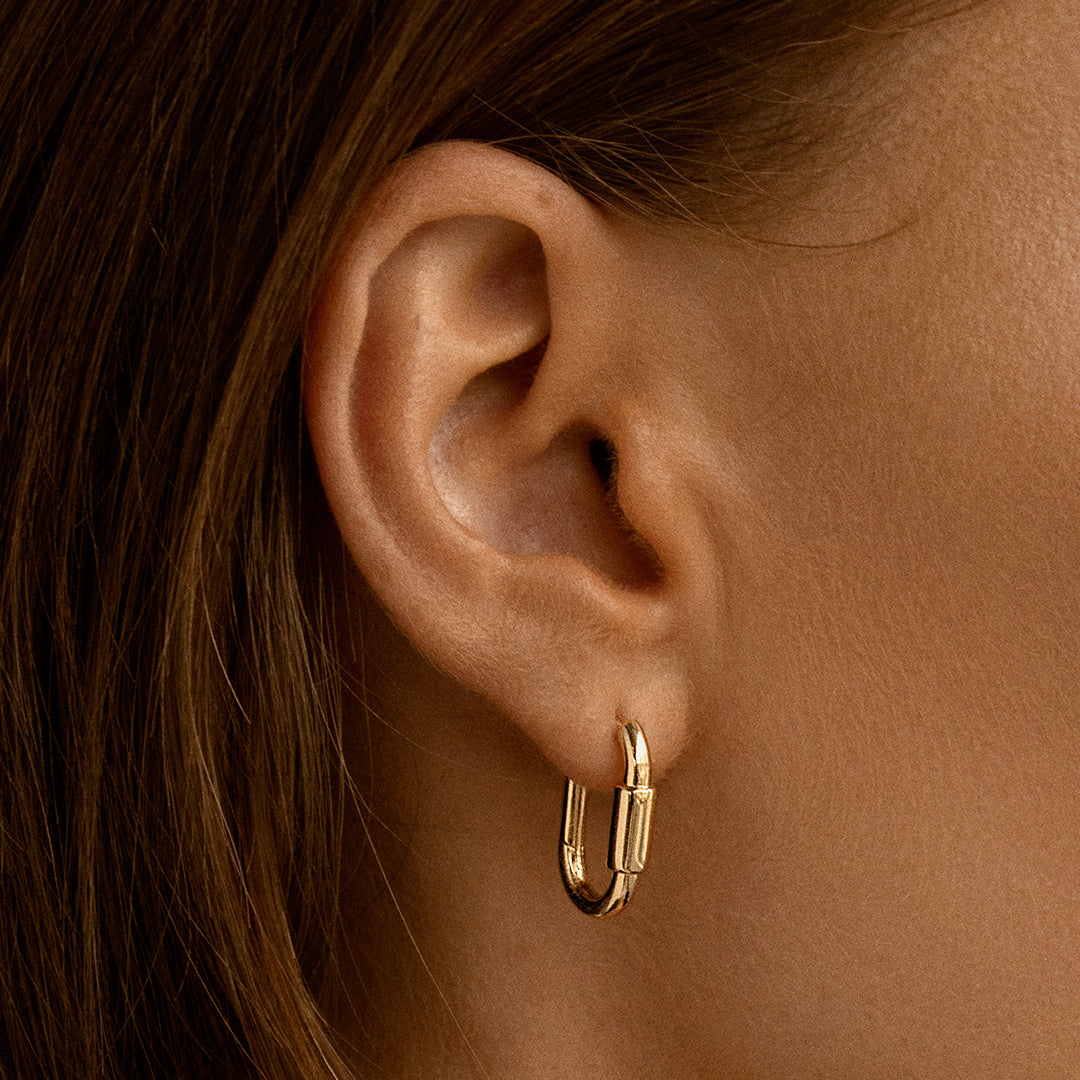 Camilla Hoops Earrings for Women - 14K Gold Plated Dainty Huggie Hoops - Perfect for Everyday Wear, Parties & Gifts