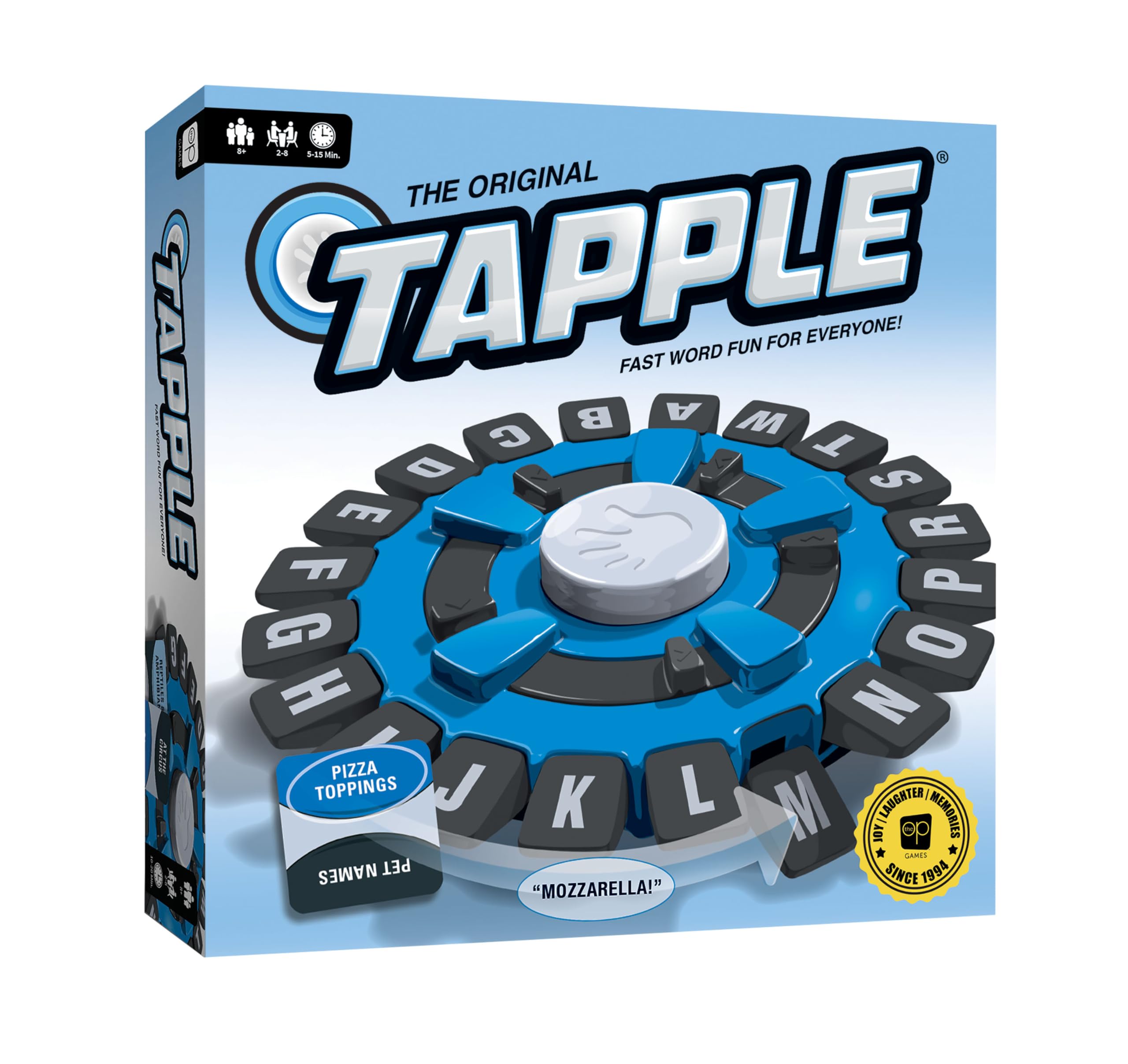 USAOPOLY TAPPLE® Fast-Paced Family Word Board Game - Fun Category & Timer Challenge for All Ages | Perfect for Game Nights, Classroom Learning & Party Icebreakers (1 Pack)