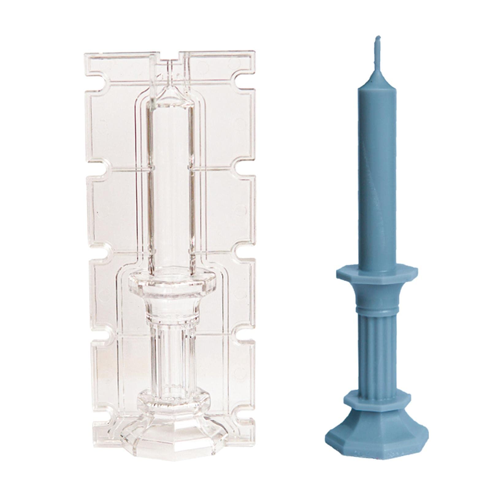 1 Pack Octagon Candle Molds for Candle Making - European Style Plastic Acrylic Molds for DIY Scented Candles & Decorative Holders - Perfect for Home Decor, Gifts & Aromatherapy