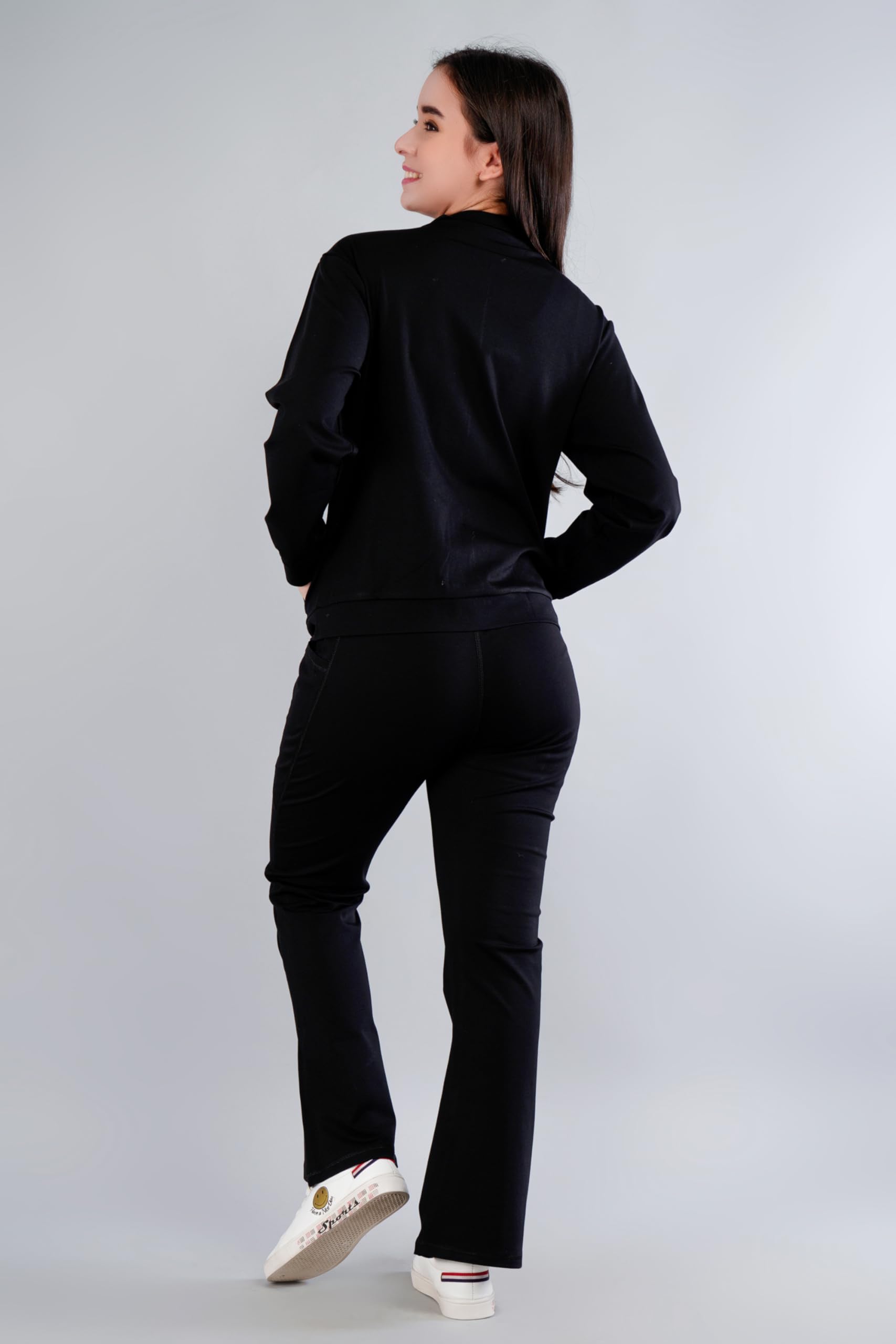 Premium High Waist Yoga Pants & Jacket Set - Women's Stretchy Workout Outfit for Gym, Zumba, Dance & Activewear - Breathable Tights for Yoga, Running & Fitness Training