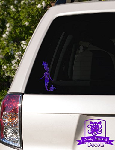 Blue Metal Flake Mermaid Vinyl Decal - 6