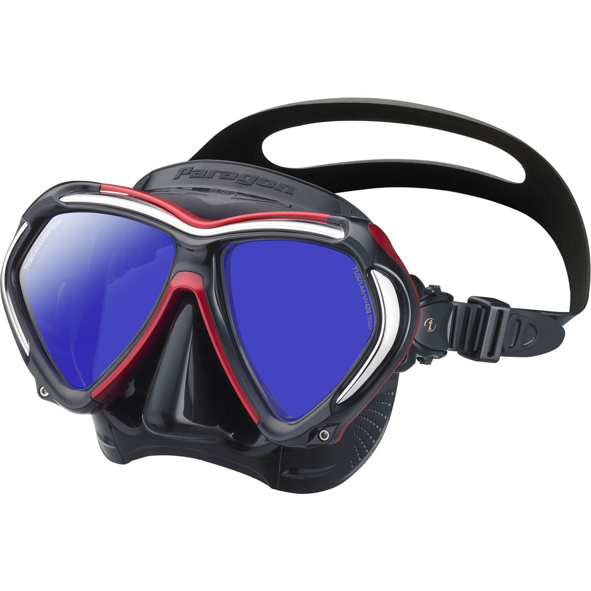 Tusa Paragon Scuba Diving Mask - Premium Snorkeling & Freediving Gear for Adults - Crystal Clear Panoramic View - Comfortable Silicone Skirt - Perfect for Ocean Adventures, Pool Training & Underwater Photography