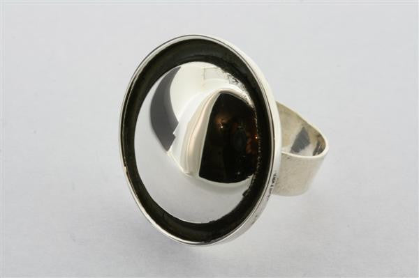 Sterling Silver Bubble Cup Ring - Elegant Stackable Jewelry for Women, Perfect for Parties, Dates & Everyday Wear
