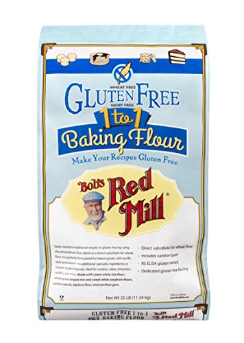 Bob's Red Mill Gluten Free 1-to-1 Baking Flour - 25 lb Bag | All-Purpose Flour Substitute for Cakes, Cookies & Bread | Perfect for Home Bakers & Gluten-Free Diets