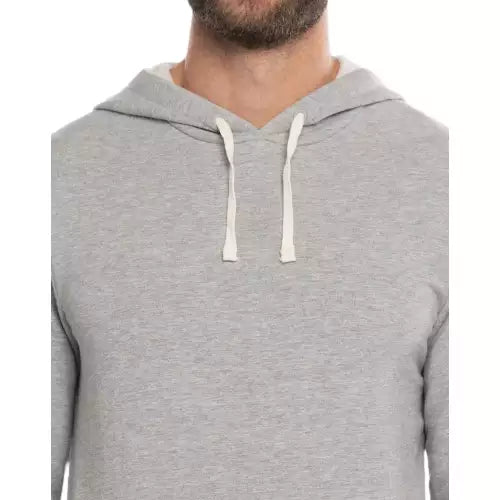 TravisMathew Cloud Hoodie - Soft Heather Grey Pullover for Men | Cozy Casual Wear for Outdoor Activities & Lounge