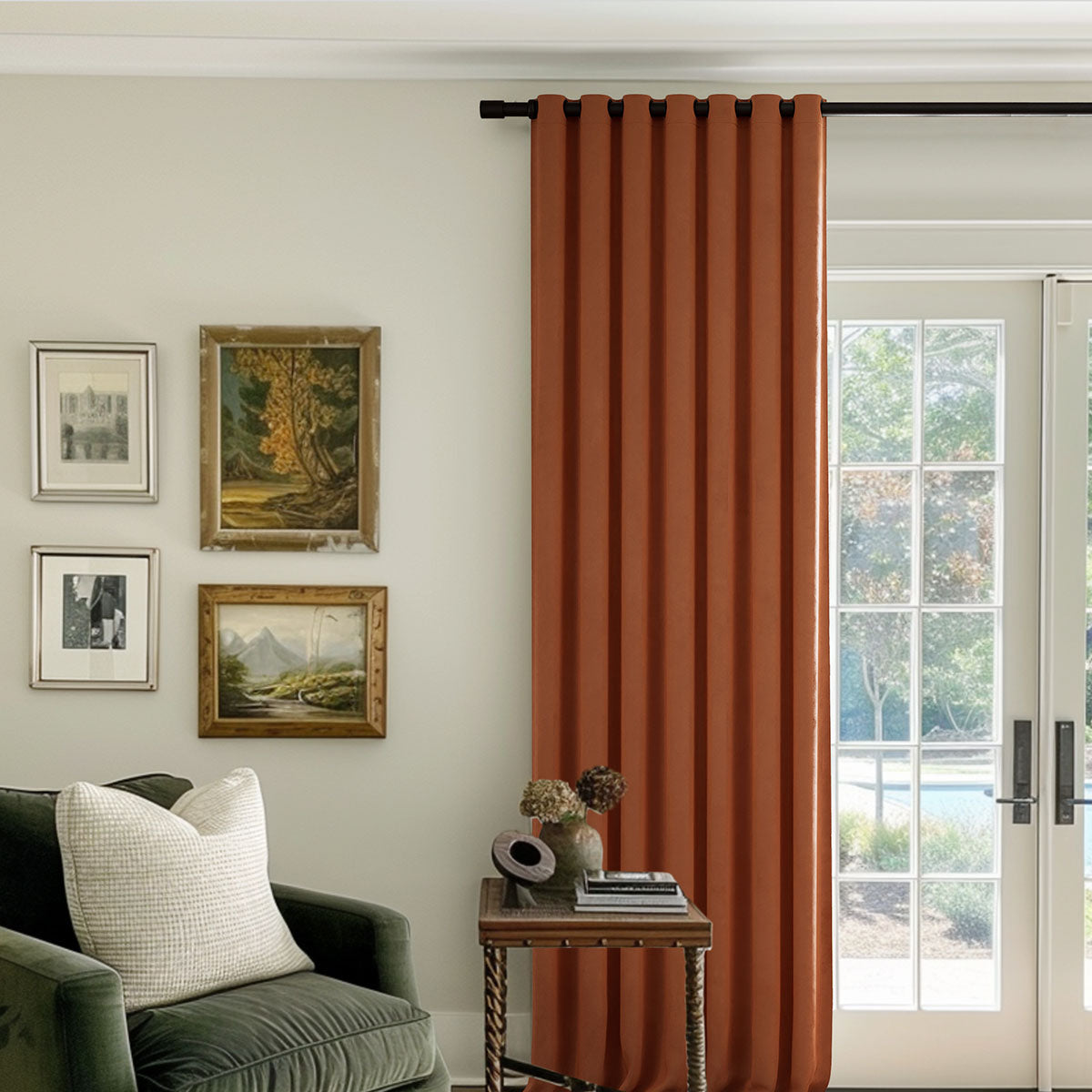 Premium Blackout Curtains - Carbon Grey & Velvet Blackout Drapes for Bedroom, Heavyweight Luxury Grommet Curtains with Light Blocking & Noise Reduction - Perfect for Home Theater, Nursery & Shift Workers