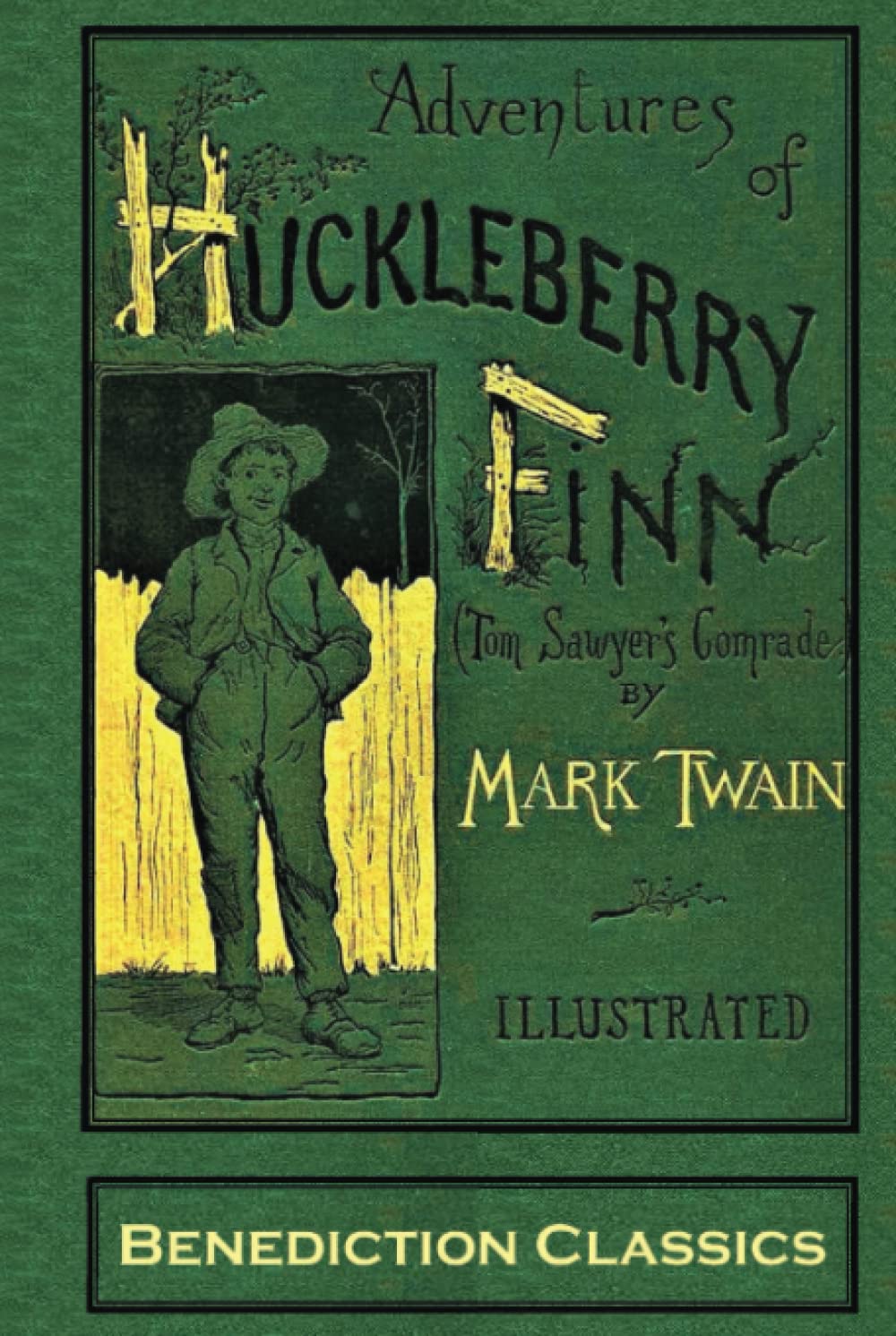 Adventures of Huckleberry Finn by Mark Twain - Complete Unabridged Classic Novel with 174 Original Illustrations | Perfect for Book Collectors, Literature Lovers & Classroom Reading
