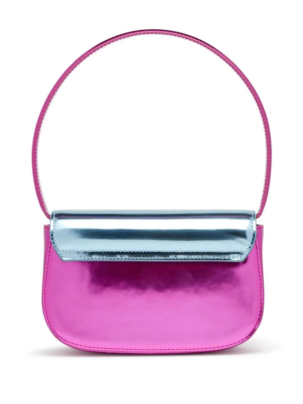 DIESEL 1DR PLAQUE SHOULDER BAG (RED MIX) - Stylish Crossbody Purse for Women, Trendy Fashion Accessory - Perfect for Daily Use, Travel & Night Out