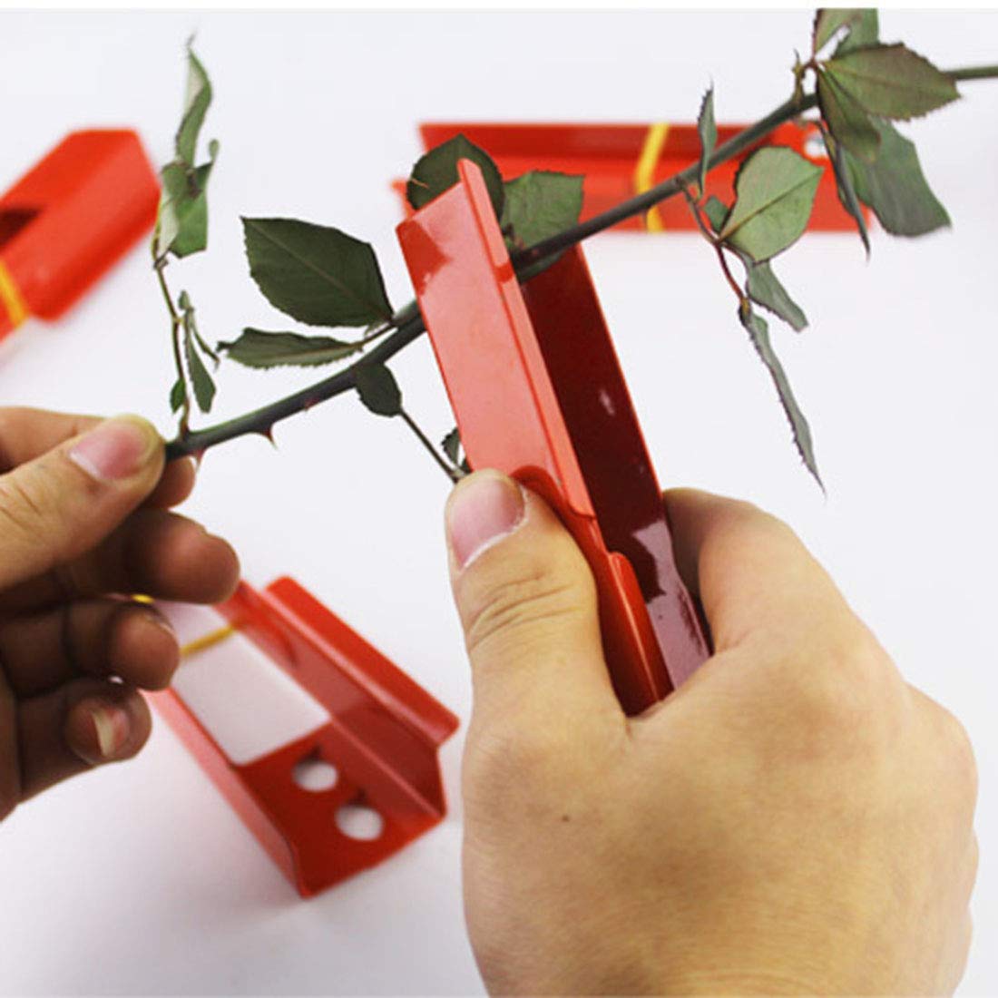 3-Pack Rose Thorn Stripper Tool Set - 2 Plastic & 1 Metal Rose Stem Strippers for Florists | DIY Garden Flower Thorn Remover for Bouquets, Arrangements & Wedding Flowers | Perfect for Professional Florists & Home Gardeners