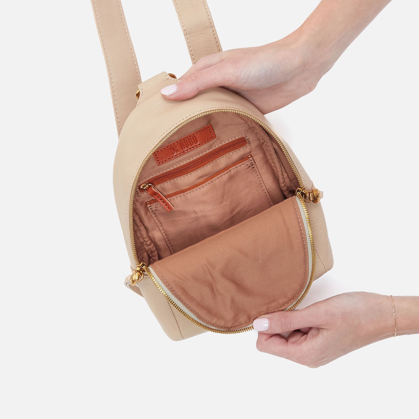 Premium Pebbled Leather & Linen Fern Sling Bag - Stylish Crossbody Purse for Women, Perfect for Work, Travel & Everyday Use