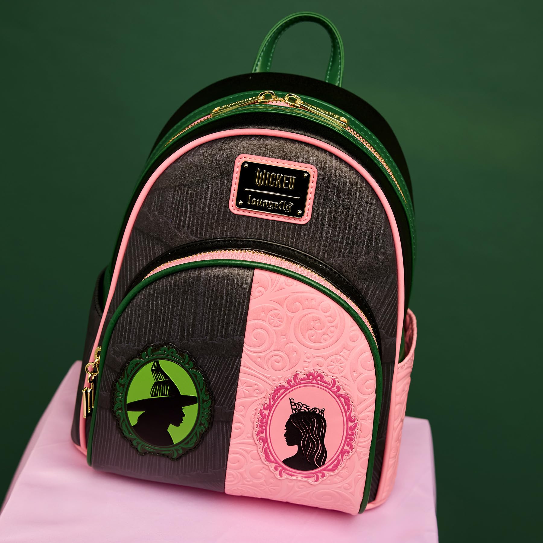 Loungefly Universal Wicked Glinda and Elphaba Mini Backpack - Amazon Exclusive Collectible Themed Purse for Women, Cosplay & Disney Park Outings