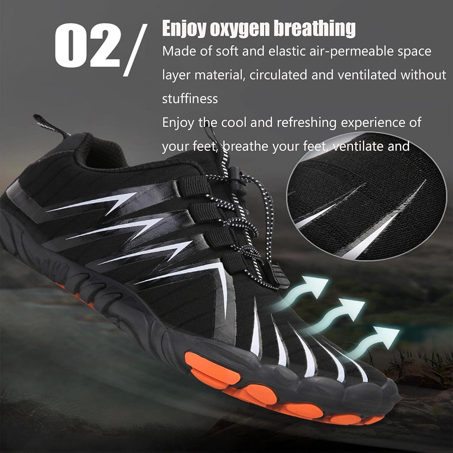 Men's Waterproof Lightweight Hiking & Trekking Shoes - Breathable Trail Running & Walking Shoes for Outdoor Adventures | Perfect for Hiking, Backpacking & Daily Wear