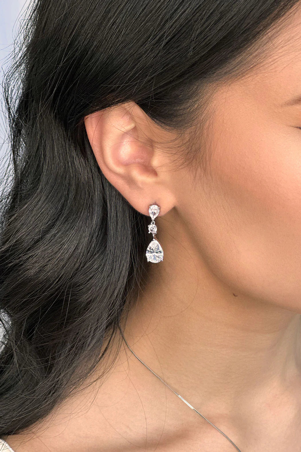 Regina Elegant Dangle Earrings for Women - Gold Plated Hoop Earrings for Party, Wedding & Everyday Wear