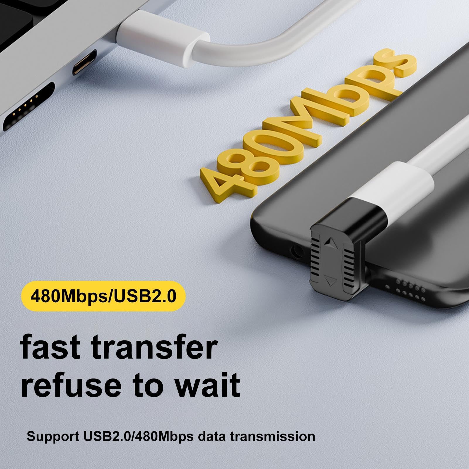 USB C to USB Adapter - Type C Female to USB 2.0 Male Converter Connector | High Speed Data Transfer & Charging Compatible with MacBook, iPhone, iPad, Samsung | Perfect for Travel, Business, School & Home Office Use