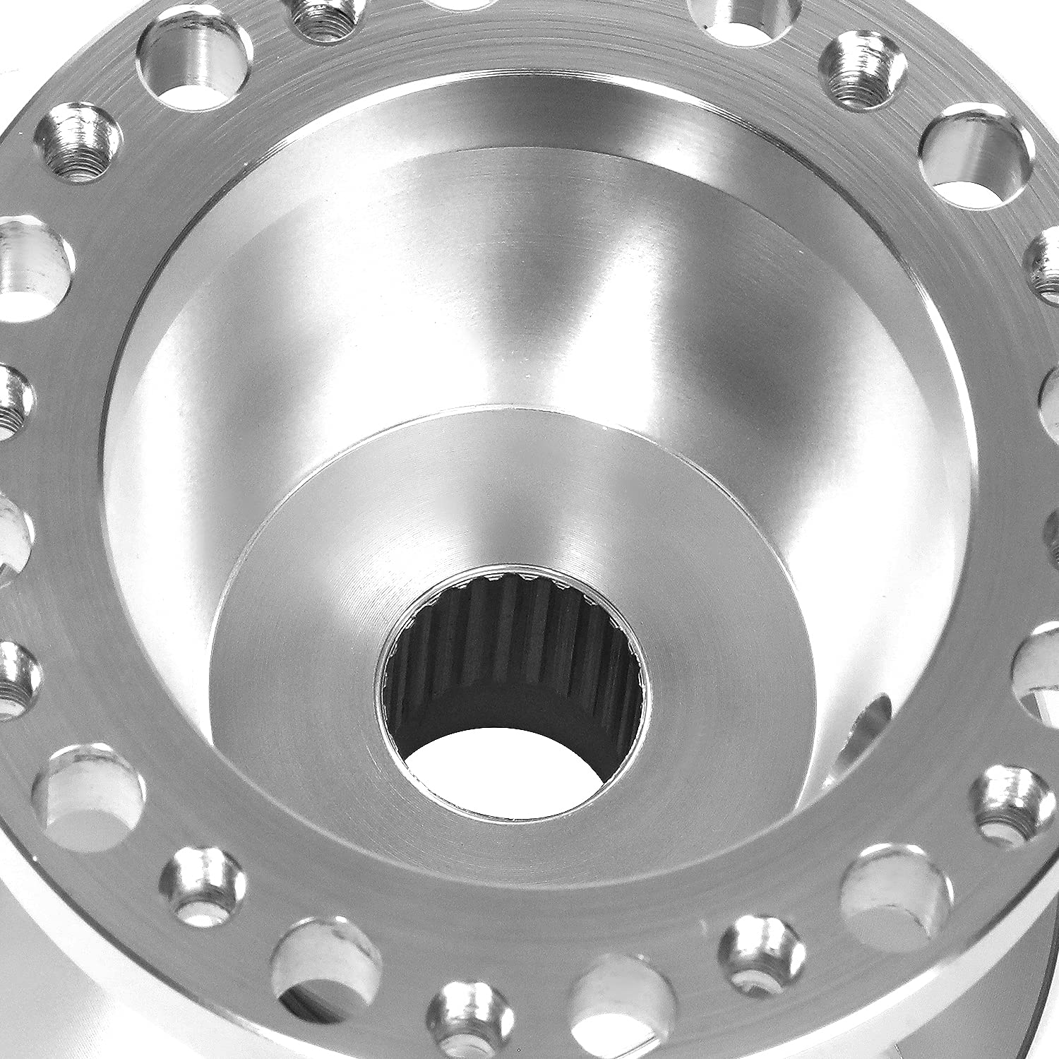 DNA Motoring HUB-ZTL-9059-SL Silver Aluminum 6-Bolt Steering Wheel Hub Adapter Kit - Fits 1992-1997 Ford F-150 F-250 F-350 & Ranger - Quick Release - Perfect for Custom Car Builds & Racing Upgrades