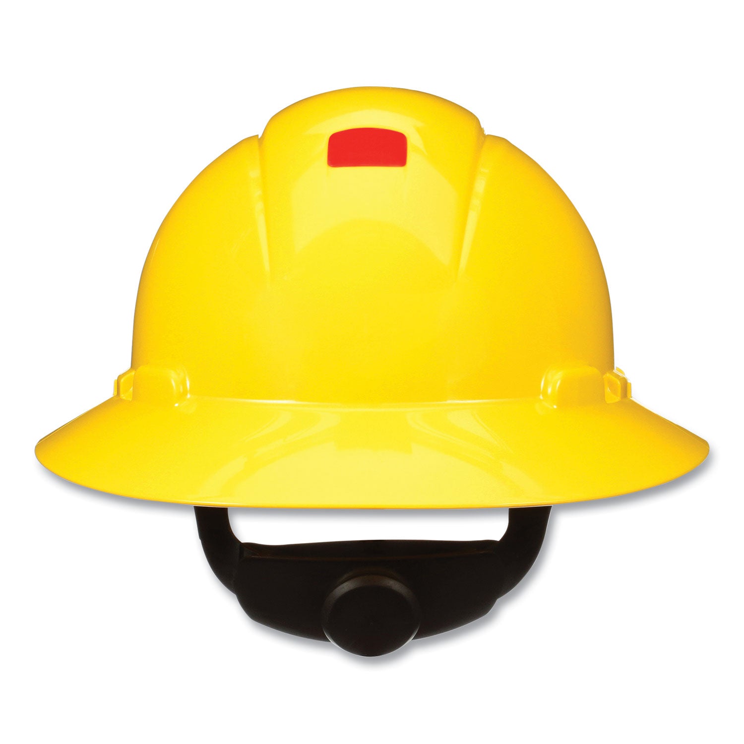 3M™ SecureFit Full Brim Hard Hat with UVicator, 4-Point Ratchet Suspension - ANSI/ISEA Certified, Yellow - Ideal for Construction, Industrial & Outdoor Work Safety