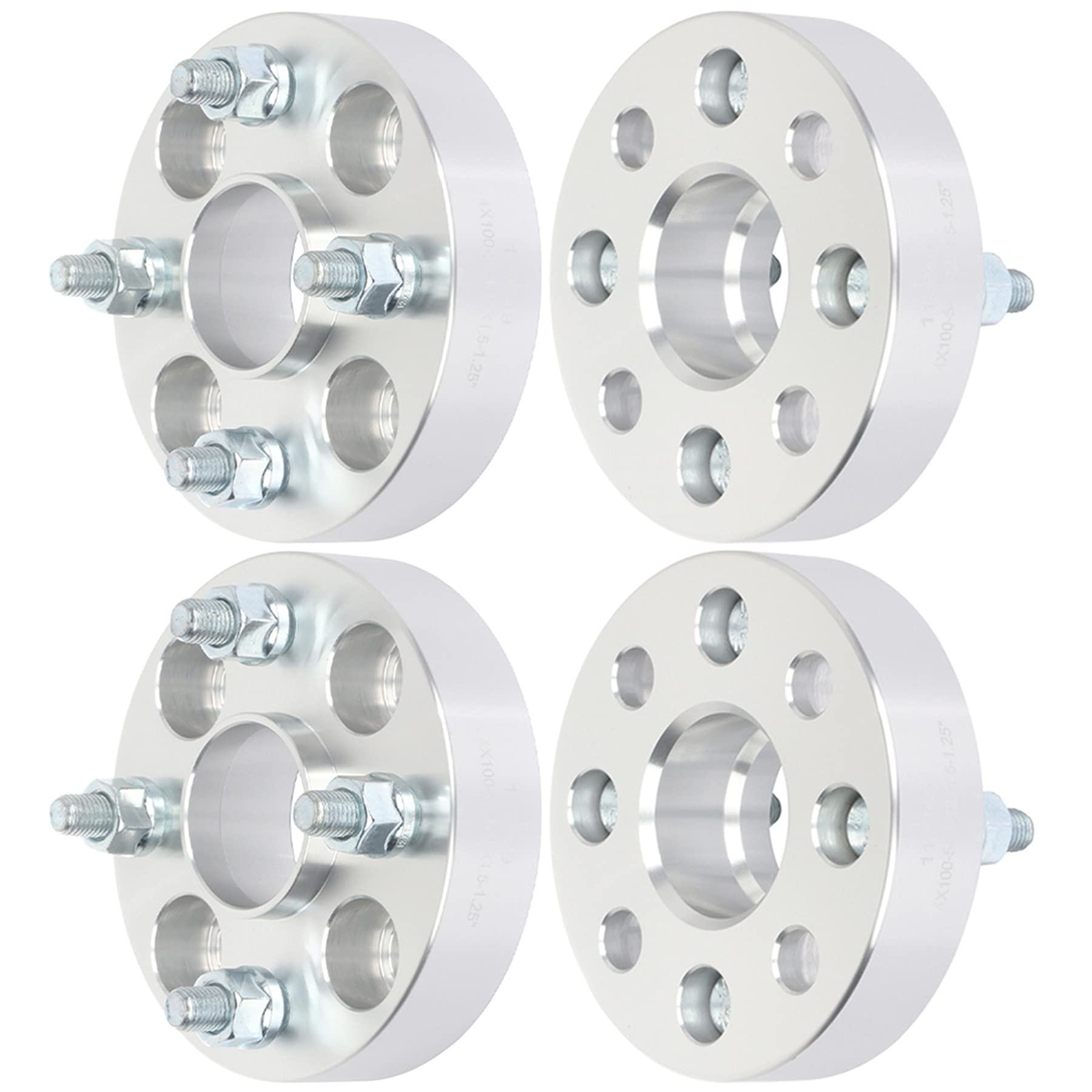 1.25 Inch 4 Lug Hubcentric Wheel Spacers 4x100 Wheel Adapter 12x1.5 Studs 54.1mm - Compatible with 2004-2006 Scion xB & 1988-2002 Toyota Corolla (4PCS) - Perfect for Enhanced Stance & Performance Upgrades