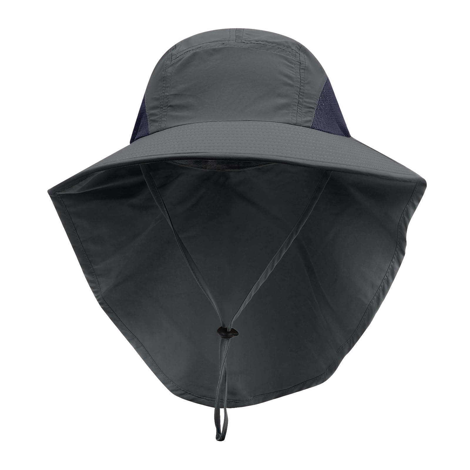 CLAPE UPF 50+ Sun Protection Hats for Men & Women - Wide Brim Fishing Hat with Neck Flap, Quick Dry & Breathable Safari Hiking Cap - Perfect for Outdoor Activities, Beach, Fishing & Travel