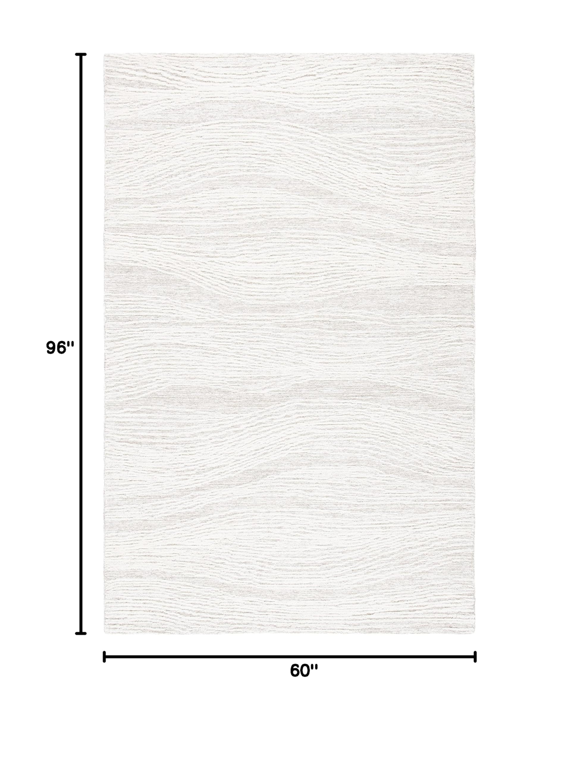 SAFAVIEH Metro Collection 5' x 8' Natural Ivory Wool Area Rug - Handmade Premium Quality for Living Room, Dining Room & Bedroom Decor | Soft & Durable Floor Covering for Home Interior Design