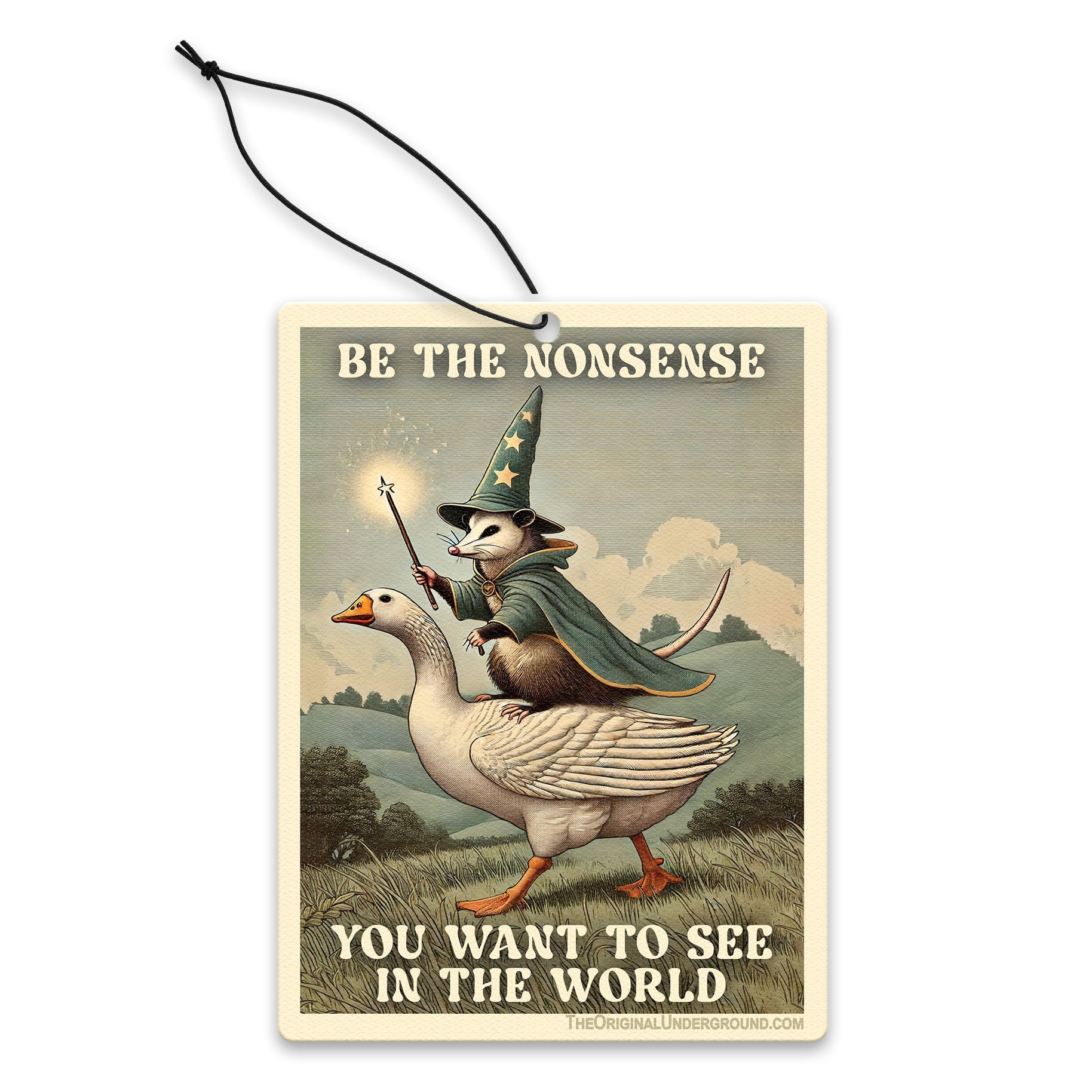 Be The Nonsense You Want To See In The World - Funny Car Air Freshener for Home & Office | Fresh Scent & Unique Design | Perfect for Gifts, Vehicles, and Workspaces