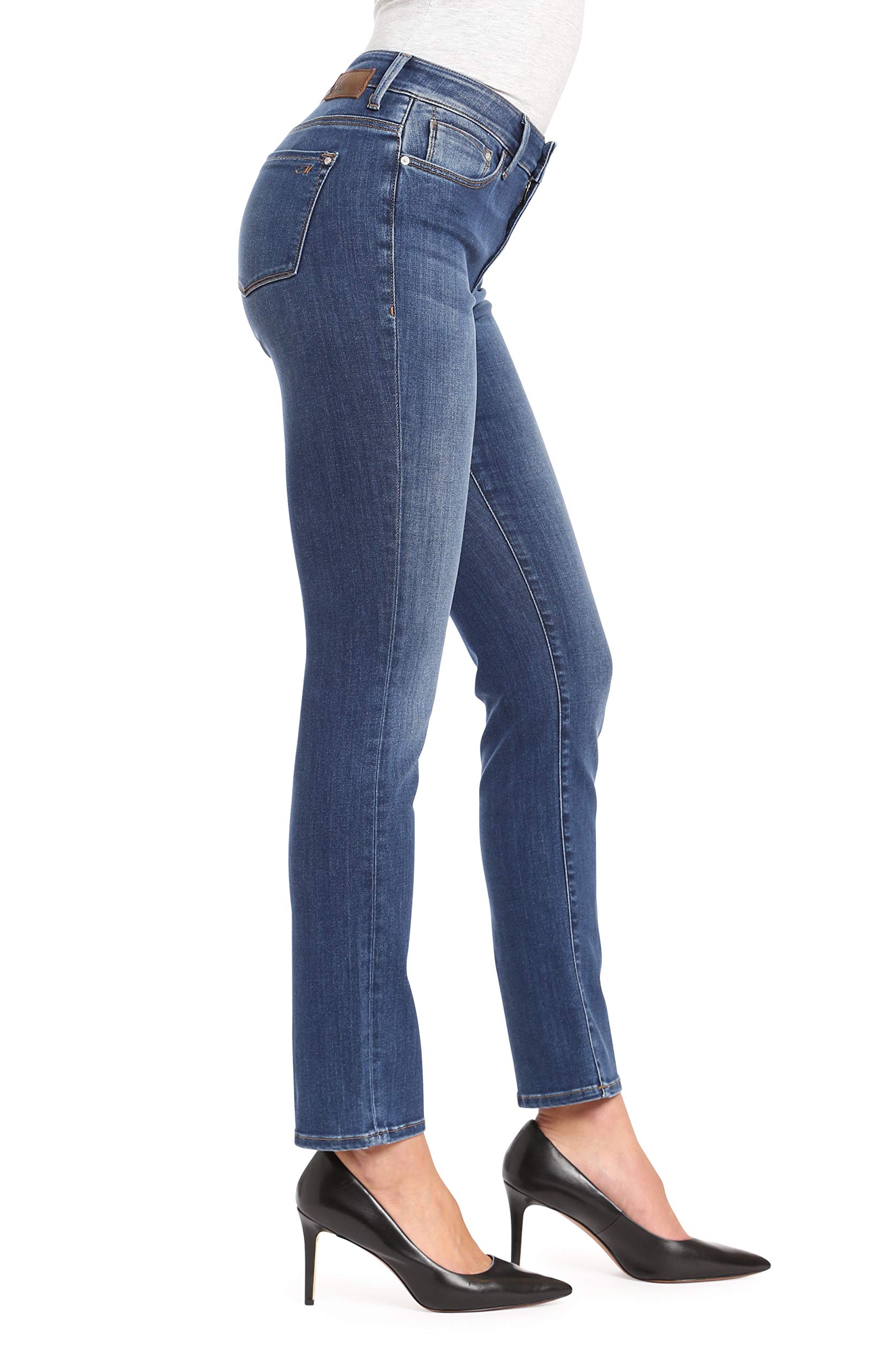 Mavi Kendra Women's High Rise Straight Leg Jeans - Comfortable Boyfriend Style Denim Pants for Casual Wear, Office & Weekend Outfits