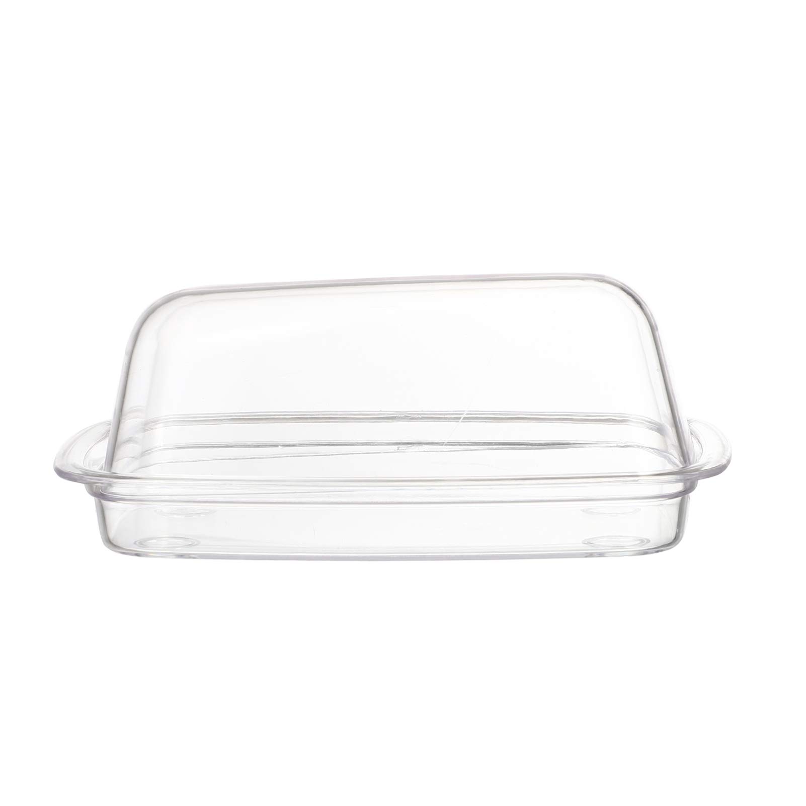 Clear Glass Butter Keeper - Durable Kitchen Storage Dish for Fresh Butter