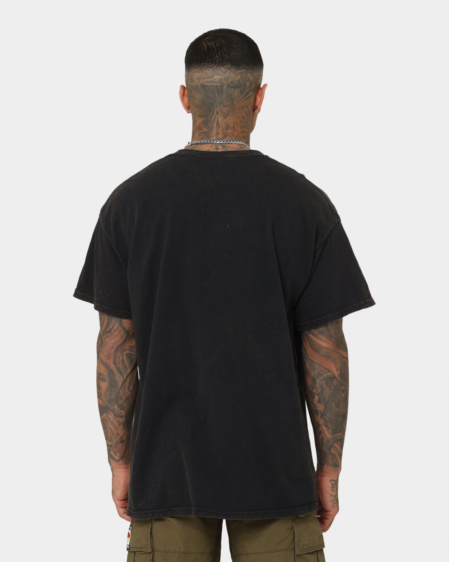 Vintage Seven Seven Graphic T-Shirt - Black Wash Distressed Cotton Tee for Men & Women | Retro Streetwear, Casual Outfit, Unisex Fashion