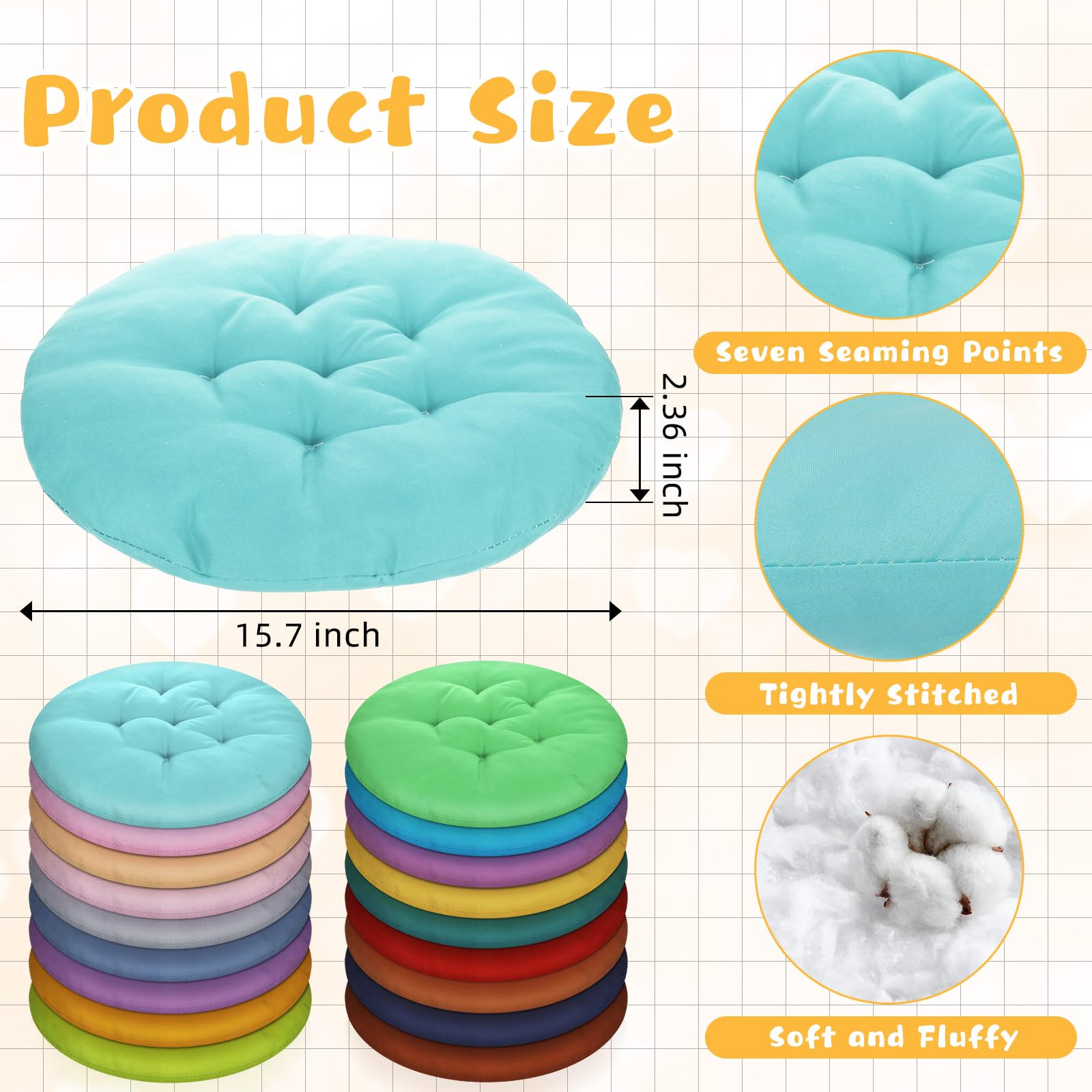 36pcs 15.7