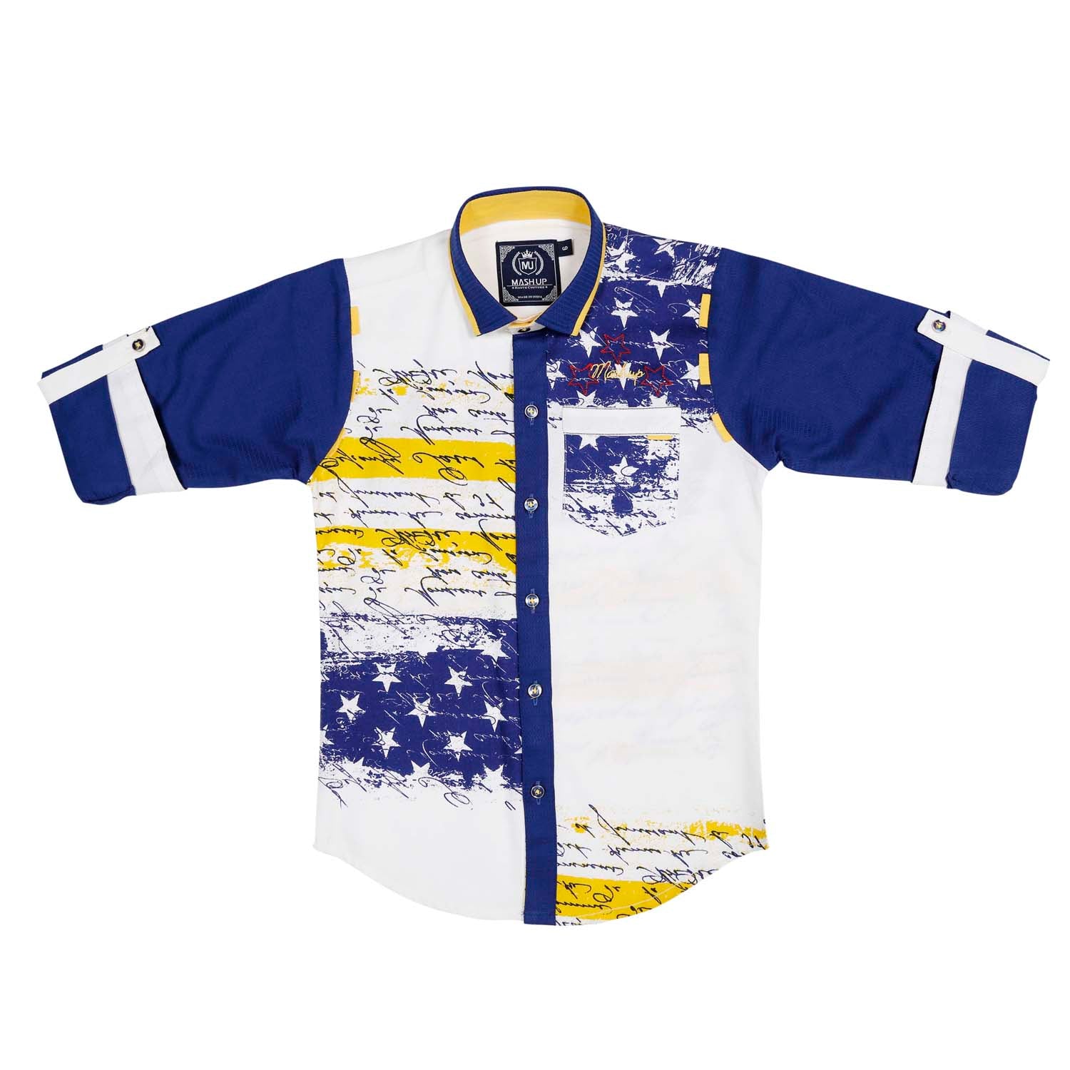MashUp Stars & Stripes Classic Shirt - Patriotic American Flag T-Shirt for Men & Women - Perfect for 4th of July, Memorial Day & Independence Day Celebrations