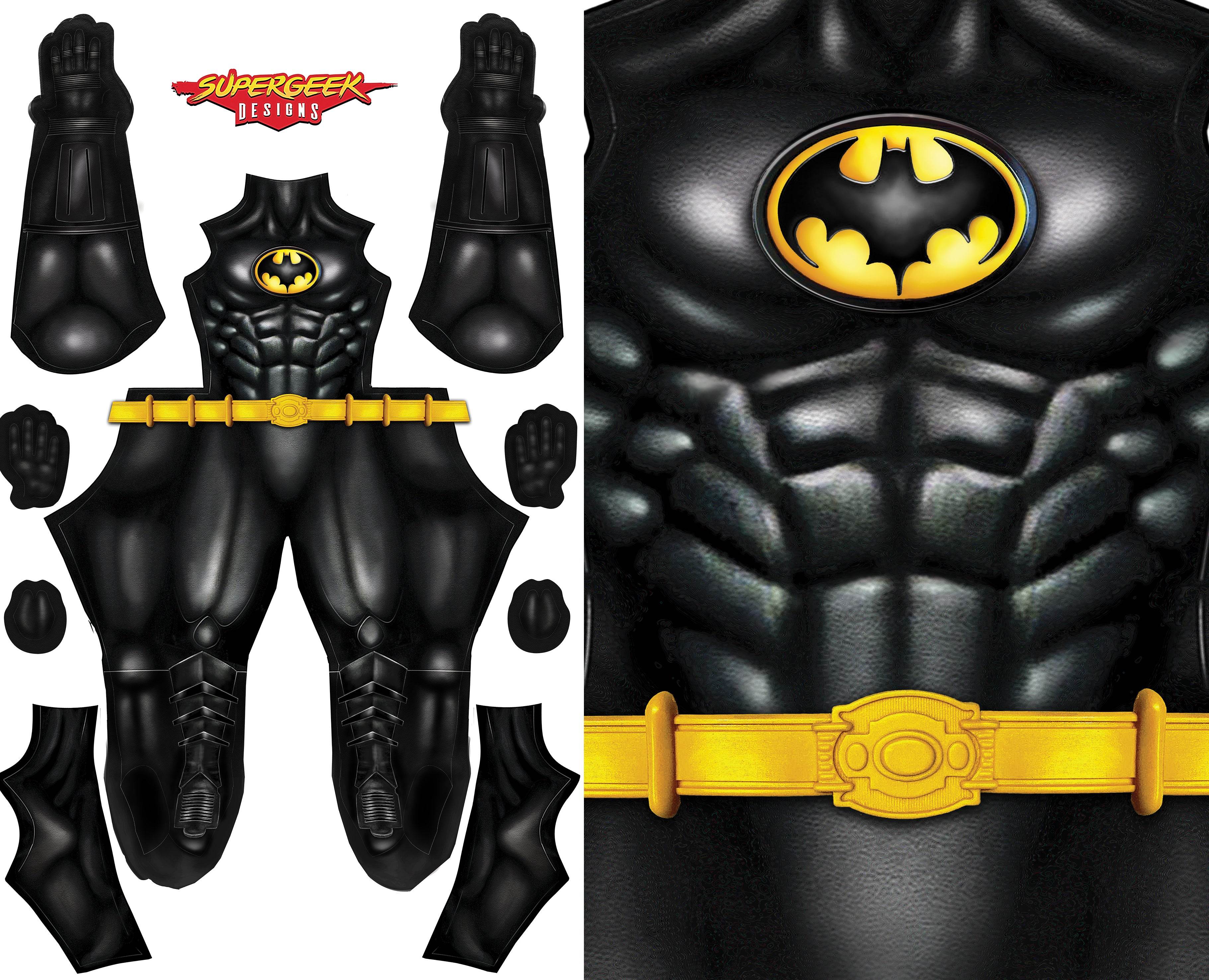 Batman 89 Costume Bodysuit - Multiple Style Variations | Official DC Comics Superhero Outfit for Cosplay, Halloween & Comic Con