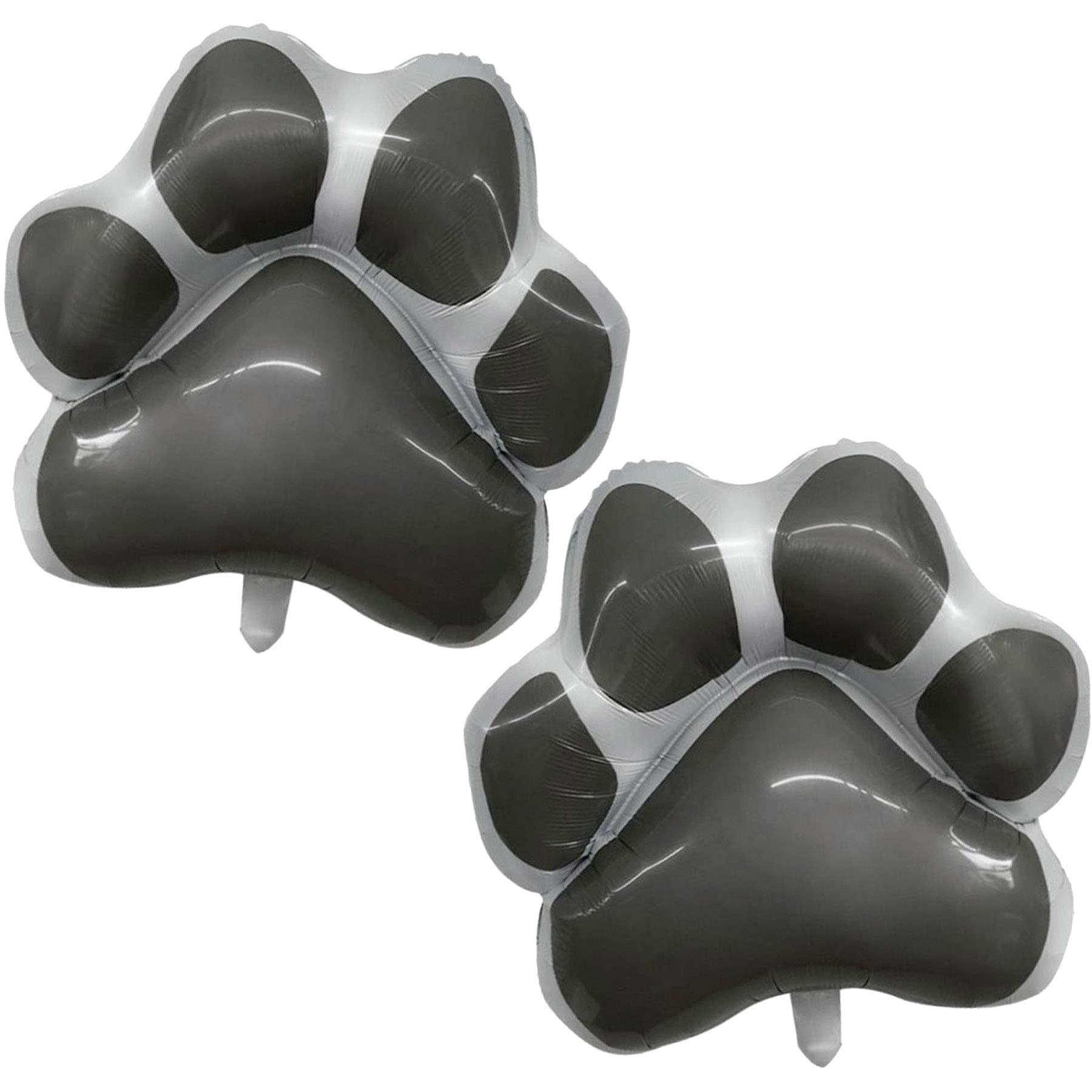 2 Pack 26 Inch Black Dog Paw Balloons - Dog Birthday Party Decorations, Pet Themed Balloons for Birthday Parties, Baby Showers & Pet Adoption Events